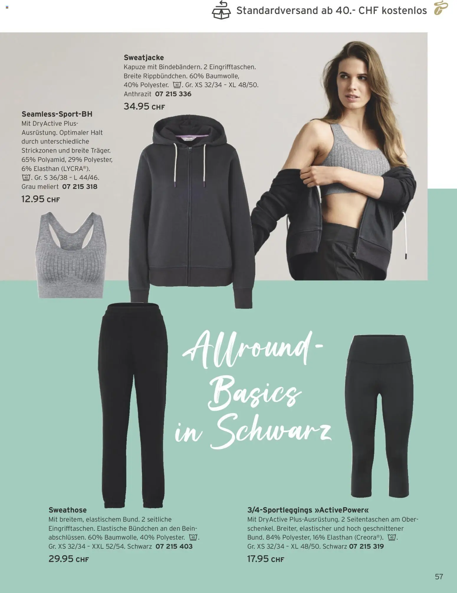 Tchibo aktionen – gültig ab 01.07.2026 | Seite: 57 | Produkte: Sweathose, Sweatjacke