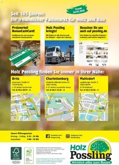 Angebote - Holz Possling: dig. Flyer | Holz-Bau-Katalog | Mai ab 03.05.2025 gültig | Seite: 188 | Produkte: Uhr