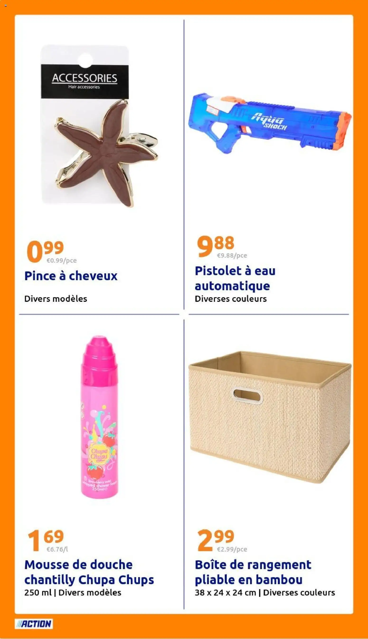 {H1} | Page: 24 | Produits: Douche, Pince à cheveux, Boîte de rangement, Chips