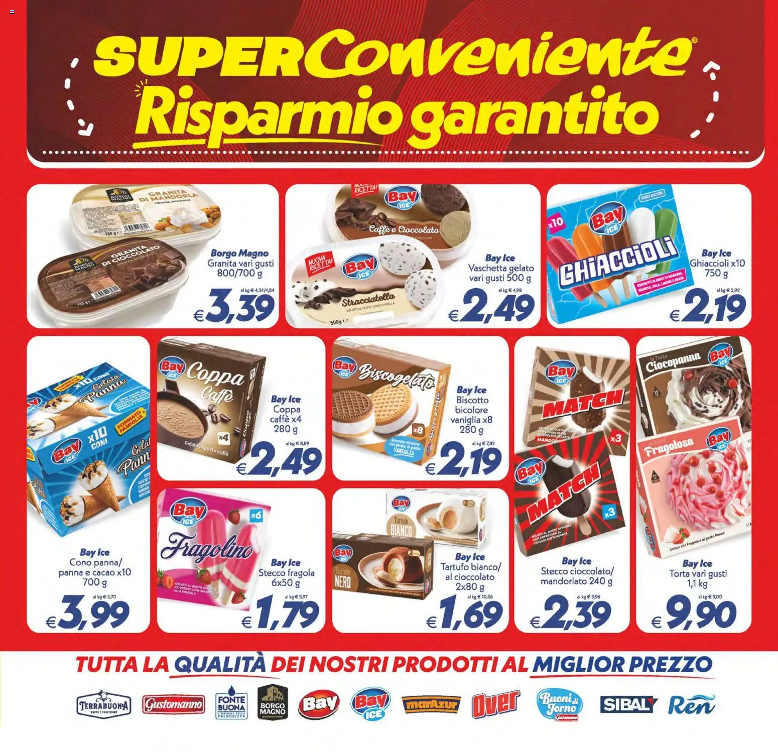 Volantino SuperConveniente del 11/08/2026 | Pagina: 5 | Prodotti: Vaniglia, Ghiaccioli, Gelato, Torta