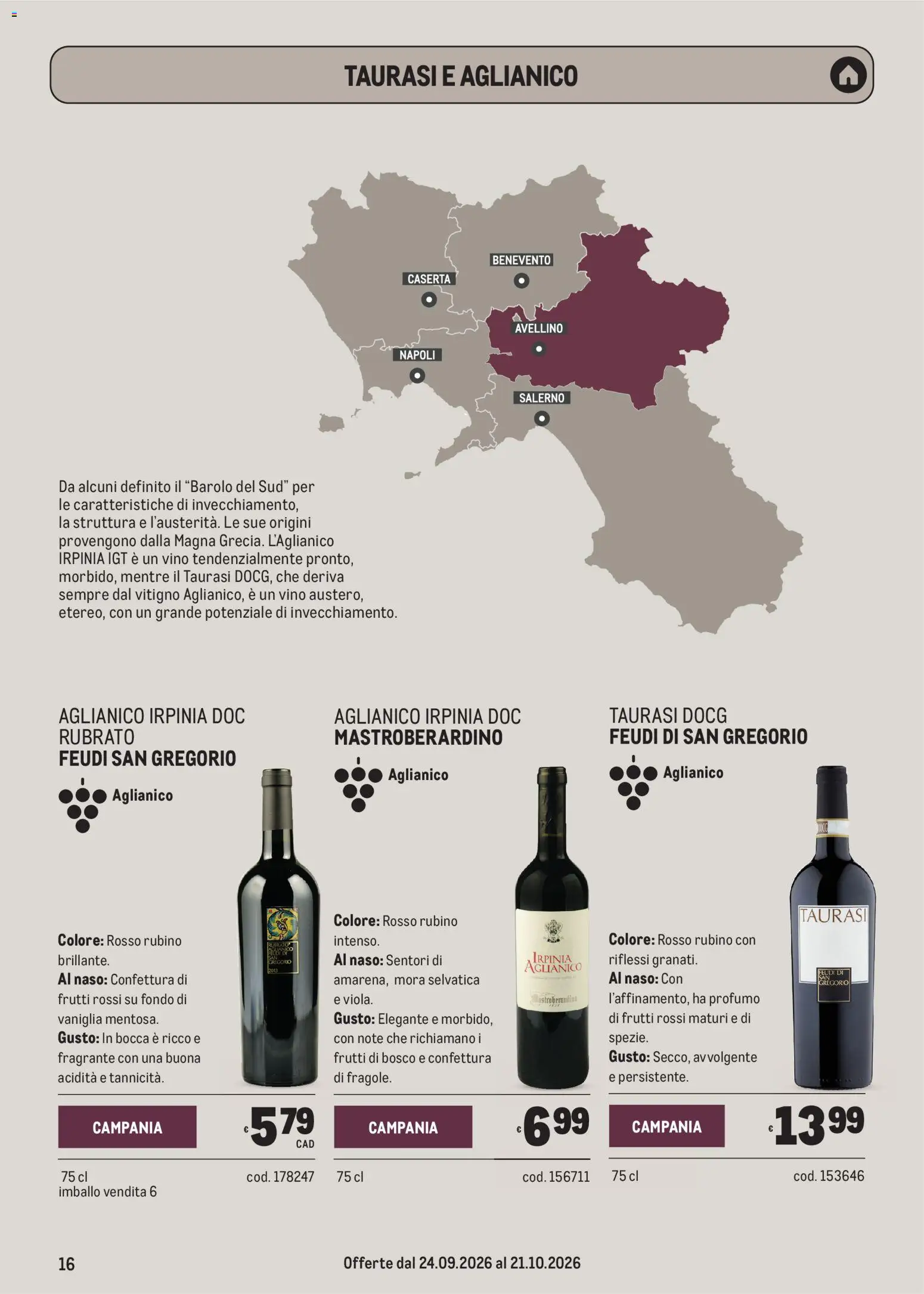 Volantino Metro del 24/09/2026 | Pagina: 16 | Prodotti: Vaniglia, Spezie, Vino, Profumo