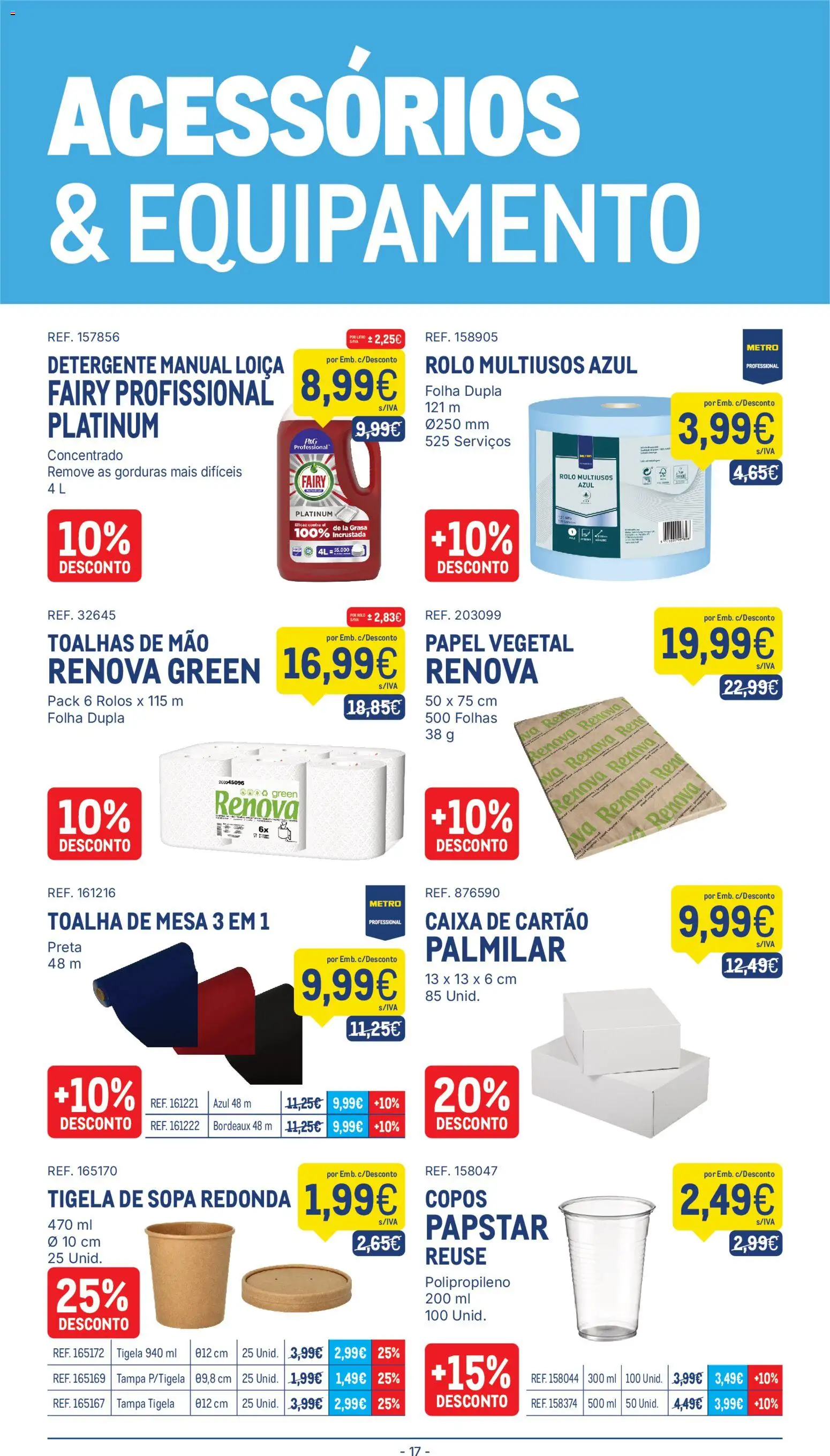 Makro folheto │ válido de 23/06/2026 | Página: 17 | Produtos: Copos, Tigela, Detergente, Caixa