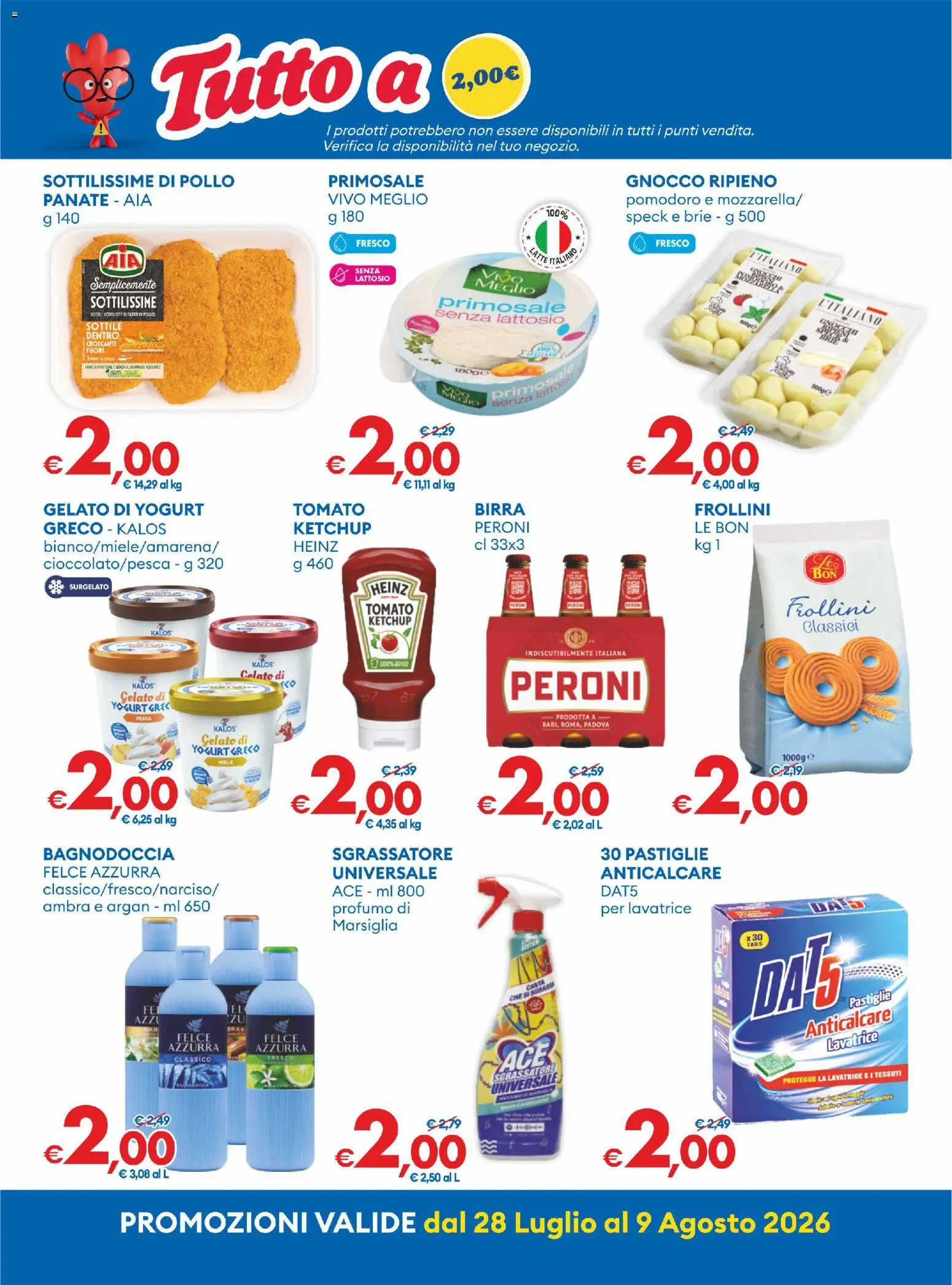 Volantino MD Discount del 28/07/2026 | Pagina: 5 | Prodotti: Yogurt, Pomodoro, Pesca, Lavatrice
