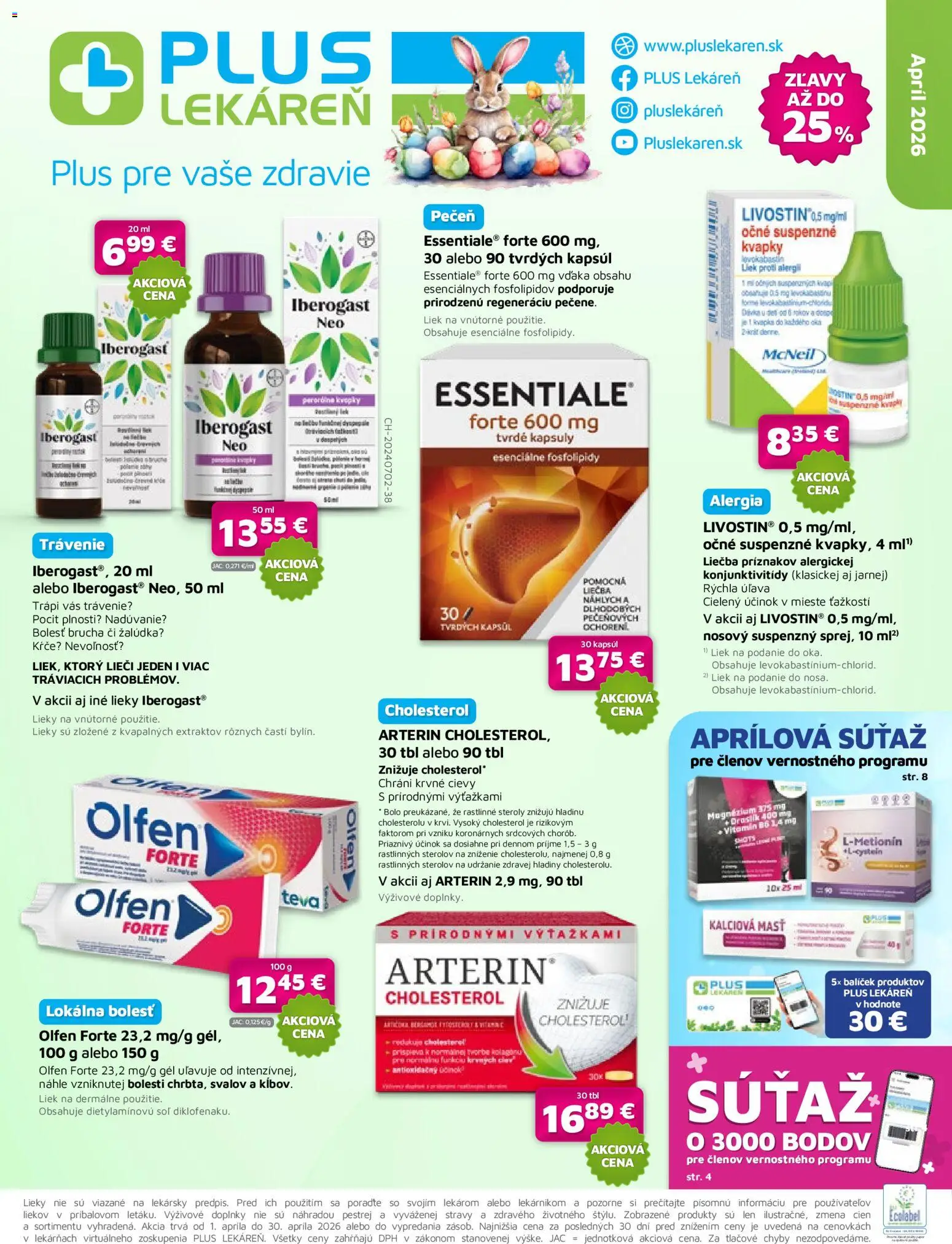 Nové Plus lekáreň akcie – leták je platný od 01.04.2026 | Strana: 1 | Produkty: Soľ