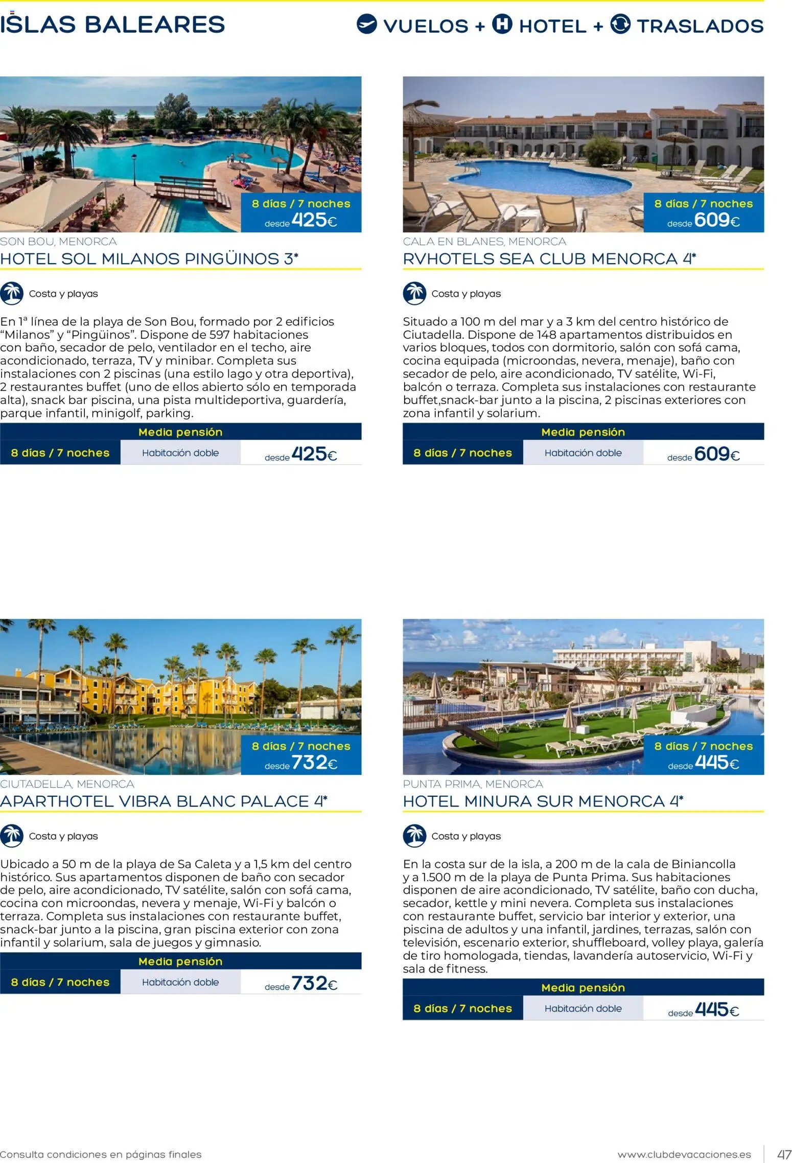 Viajes El Corte Inglés Club de Vacaciones │ válido desde el 01.02.2026 | Página: 47 | Productos: Cocina, Nevera, Ventilador, Sofá