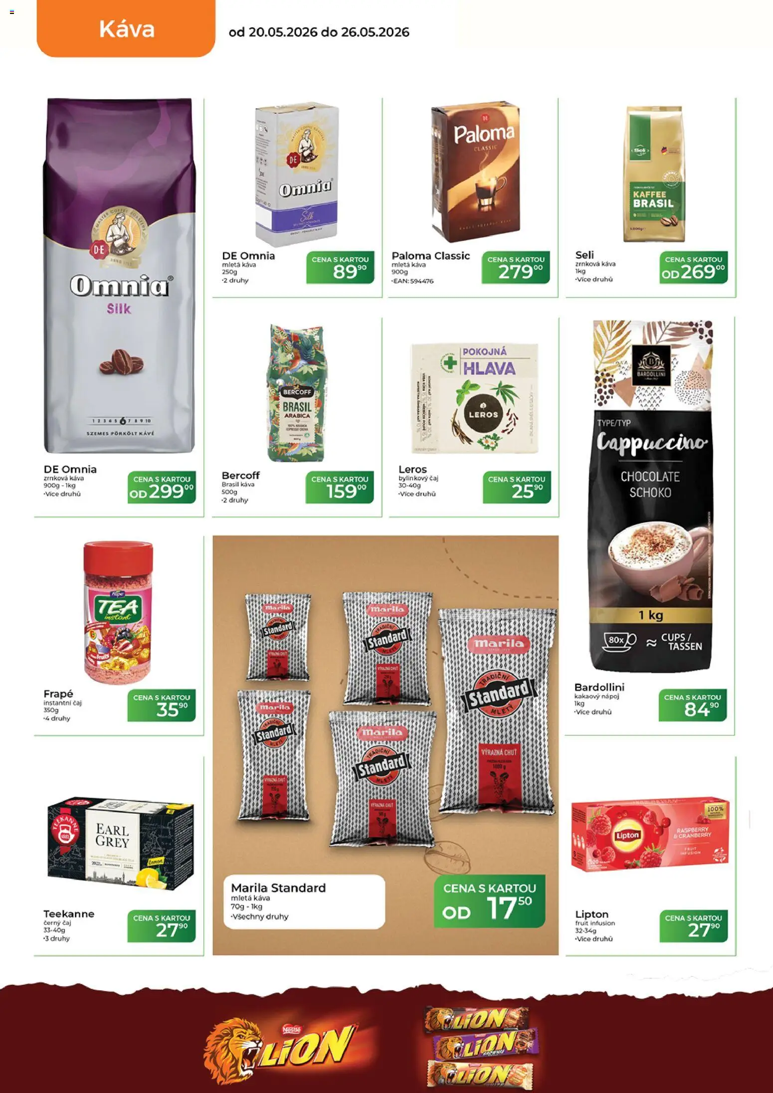 Tamda Foods leták od 20.05.2026 | Strana: 24 | Produkty: Teekanne, Zrnková káva, Cappuccino, Mletá káva