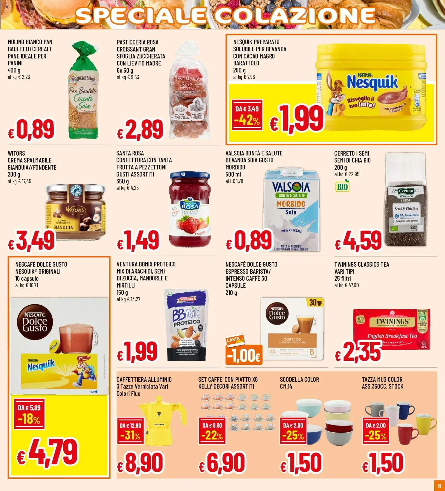 Volantino Galassia del 03/09/2026 | Pagina: 19 | Prodotti: Crema, Cacao, Piatto, Terra