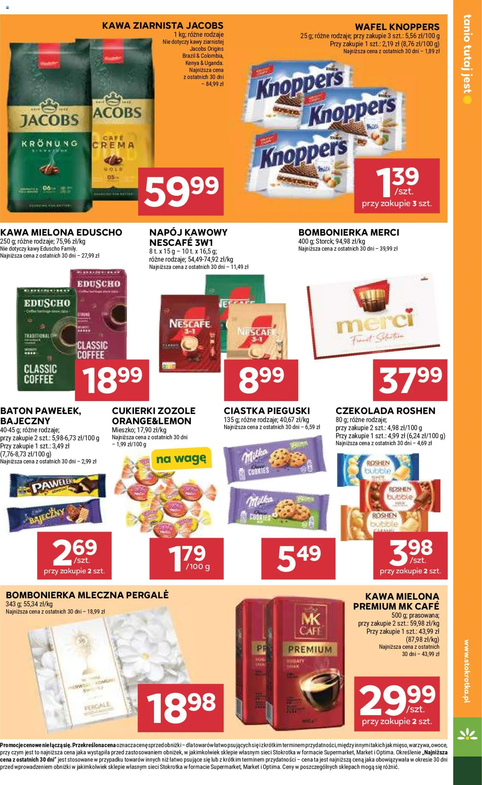 Stokrotka gazetka - Market od 21.05.2026 | Strona: 23 | Produkty: Stokrotka, Czekolada roshen, Merci, Baton
