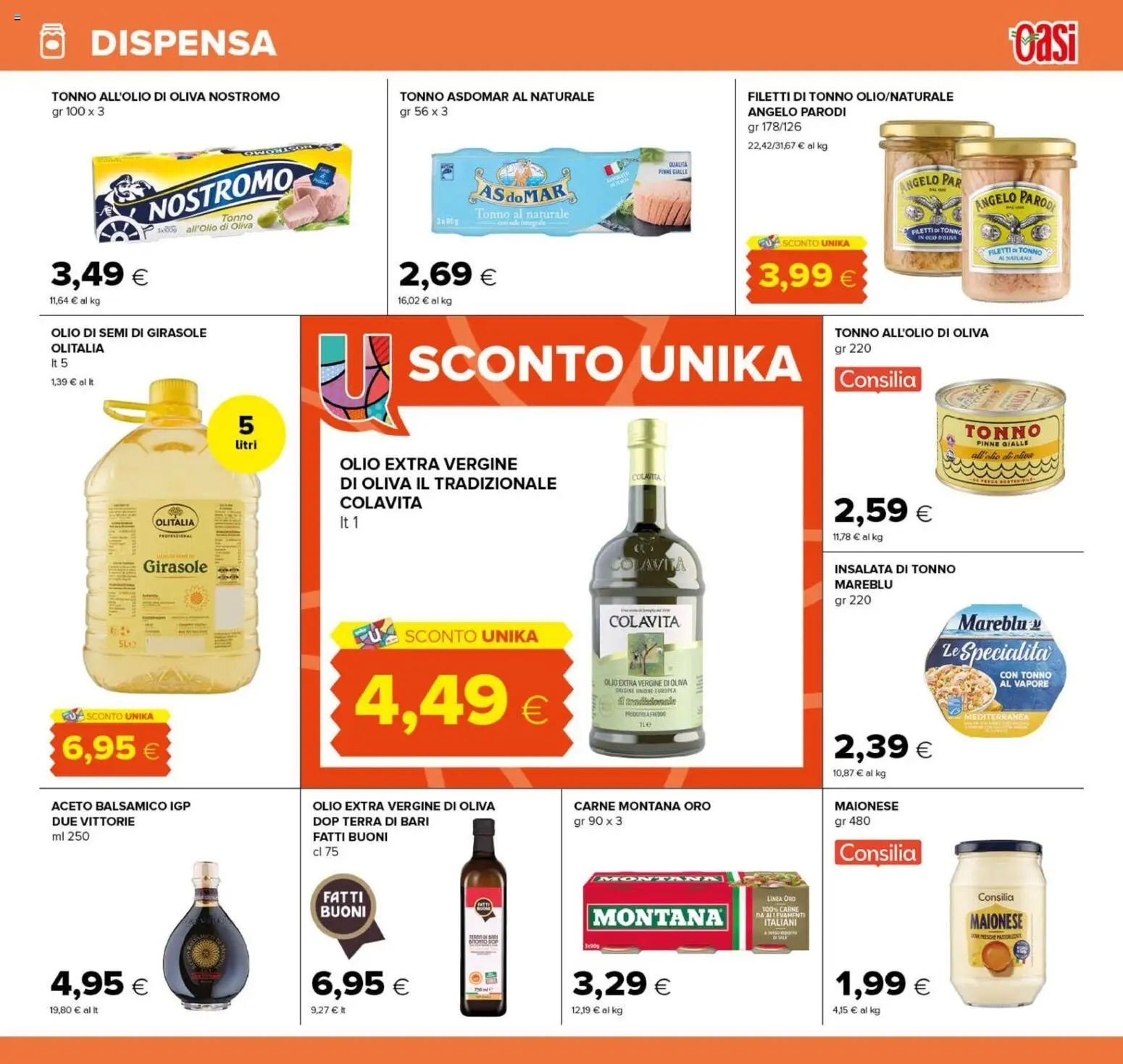 Volantino Oasi del 09/08/2026 | Pagina: 23 | Prodotti: Olio di semi, Aceto, Olio extra vergine, Olio d'oliva
