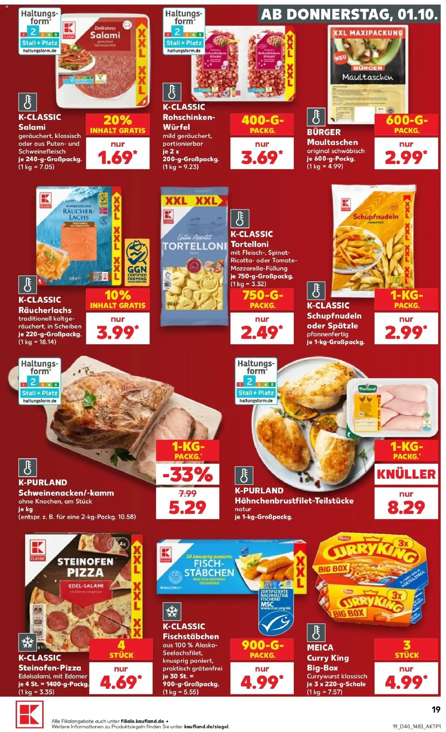 Prospekt Kaufland ab 28.09.2026 » Angebote Online zum Blättern | Seite: 29 | Produkte: Box, Burger, Meica, Räucherlachs