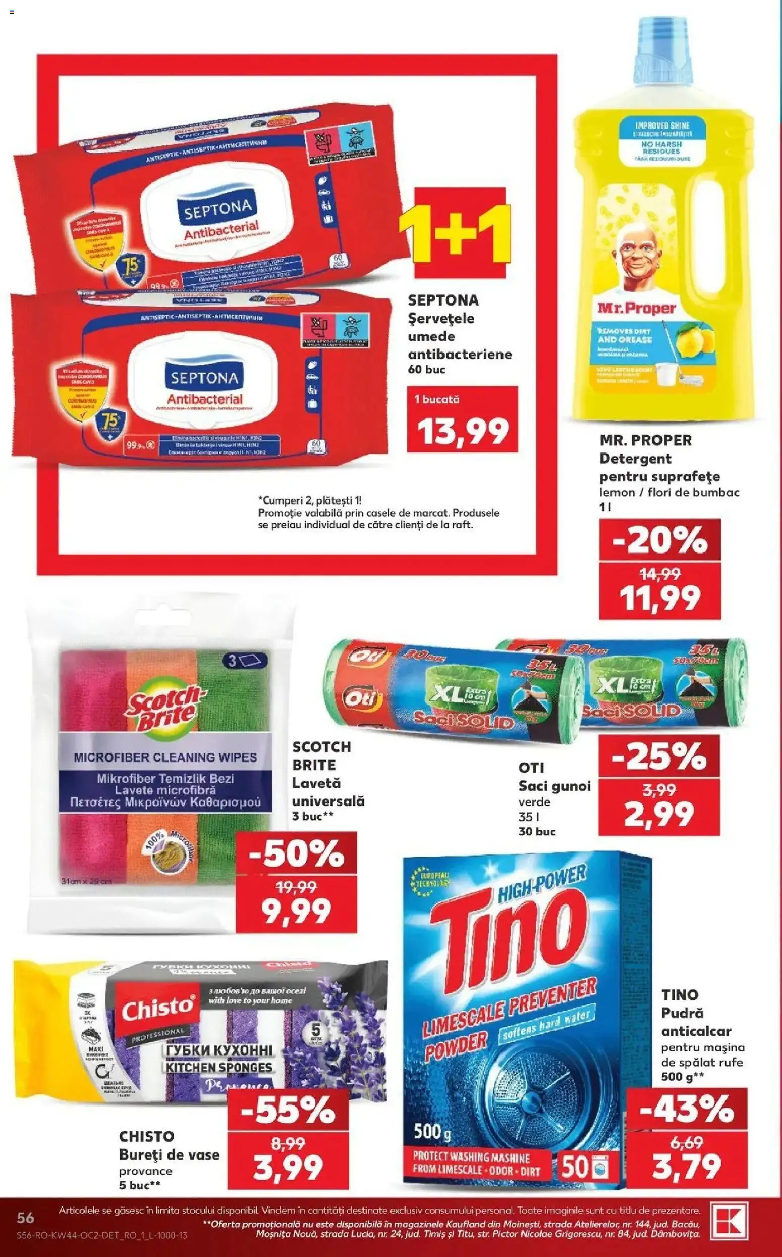 Kaufland Comarnic 28.10.2026 - Revista si Oferta | Pagină: 56 | Produse: Solid, Detergent pentru Suprafețe, Vase, Pudră
