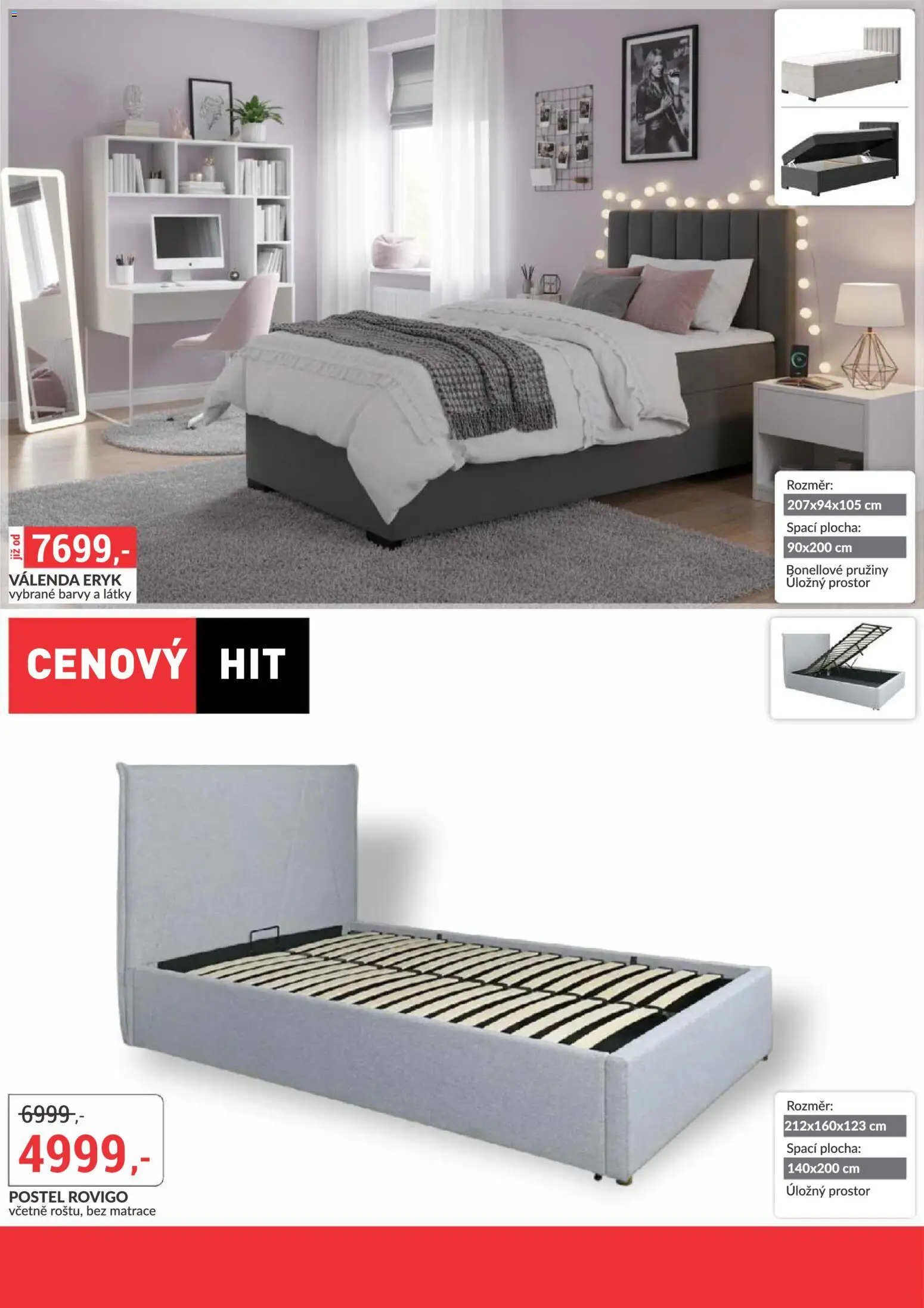 BAUMAX leták - Šatní skříně od 01.10.2026 | Strana: 54 | Produkty: Válenda, Postel, Matrace, Barvy