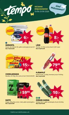 Tempo erbjudanden - Förhandsvisning av reklamblad från butik Tempo aktuell från 15.06.2026
