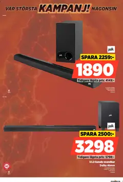 Power erbjudanden - Förhandsvisning av reklamblad från butik Power aktuell från 24/09/2026 | Sida: 7 | Produkter: Soundbar
