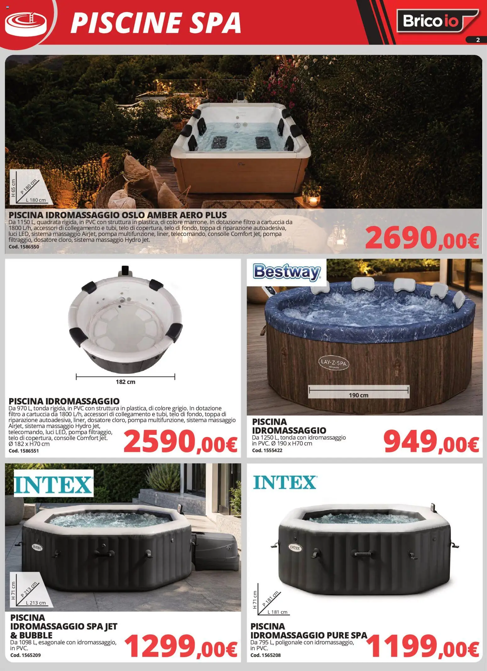 Volantino Brico io del 18/06/2026 | Pagina: 2 | Prodotti: Piscina