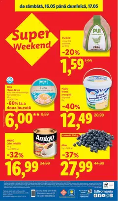 Ofertele Lidl valabile de la 11.05.2026 | Pagină: 40 | Produse: Afine, Măsline, Brânză, Cafea