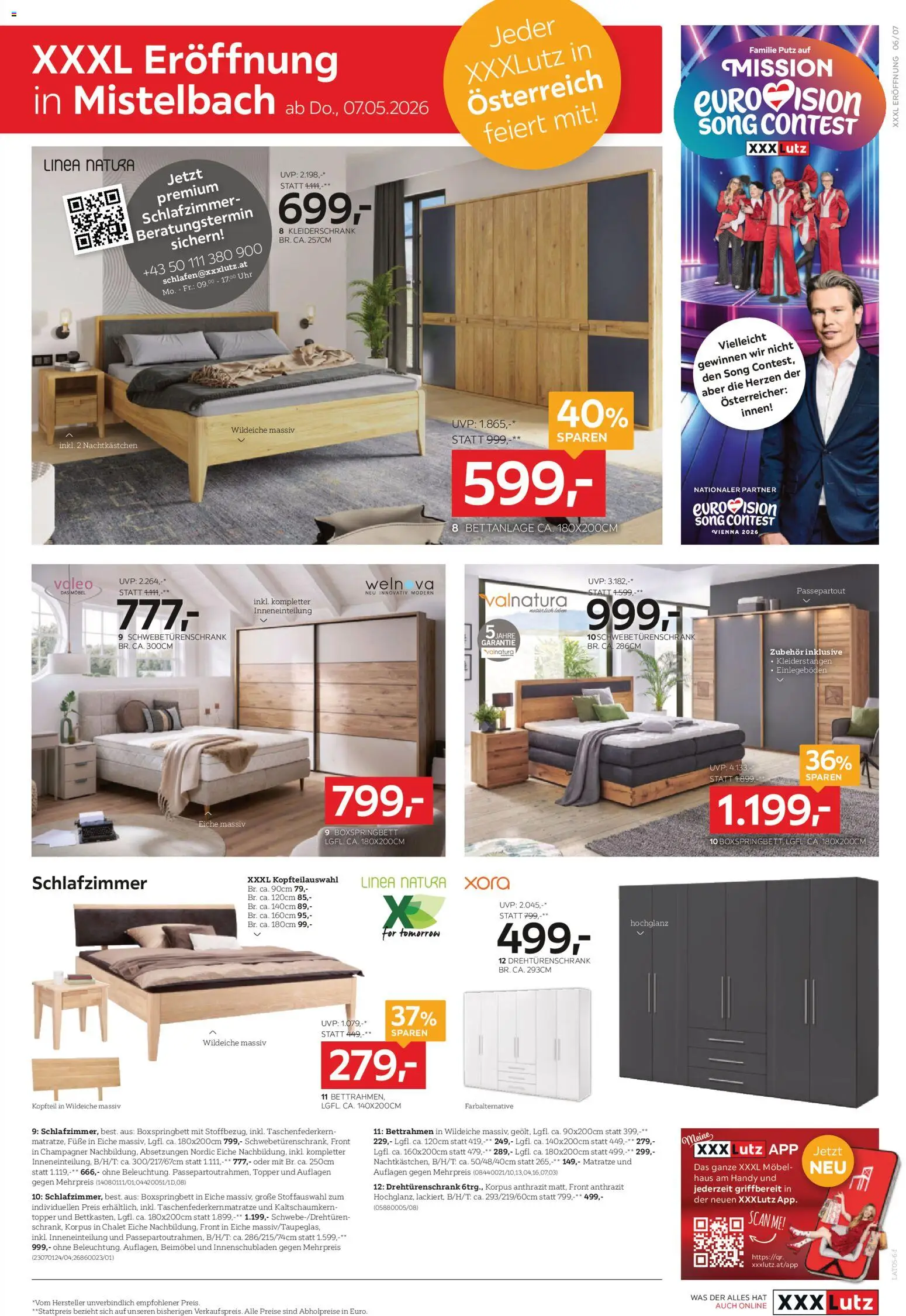 XXXLutz Eröffnung in Mistelbach Alle feiern mit! gültig ab 05.05.2026 | Seite: 7 | Produkte: Uhr, Matratze, Kleiderschrank