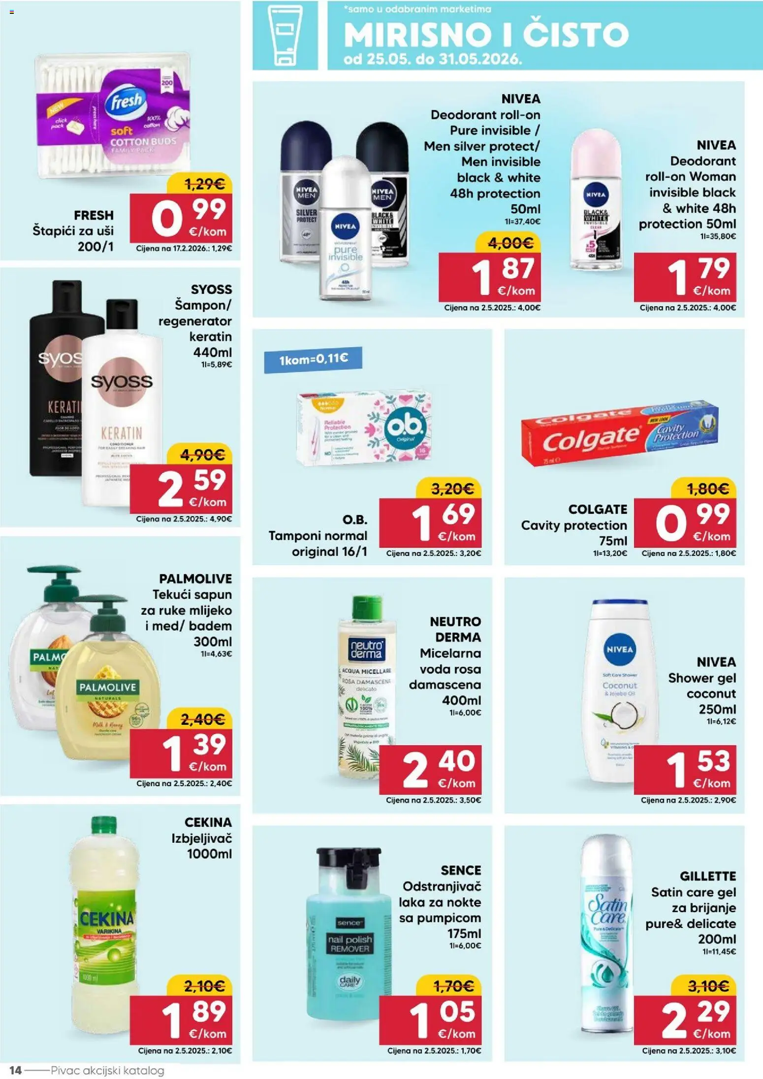 Pivac katalog | vrijedi od 25.05.2026 | Stranica: 14 | Proizvodi: Varikina, Voda, Badem, Štapići