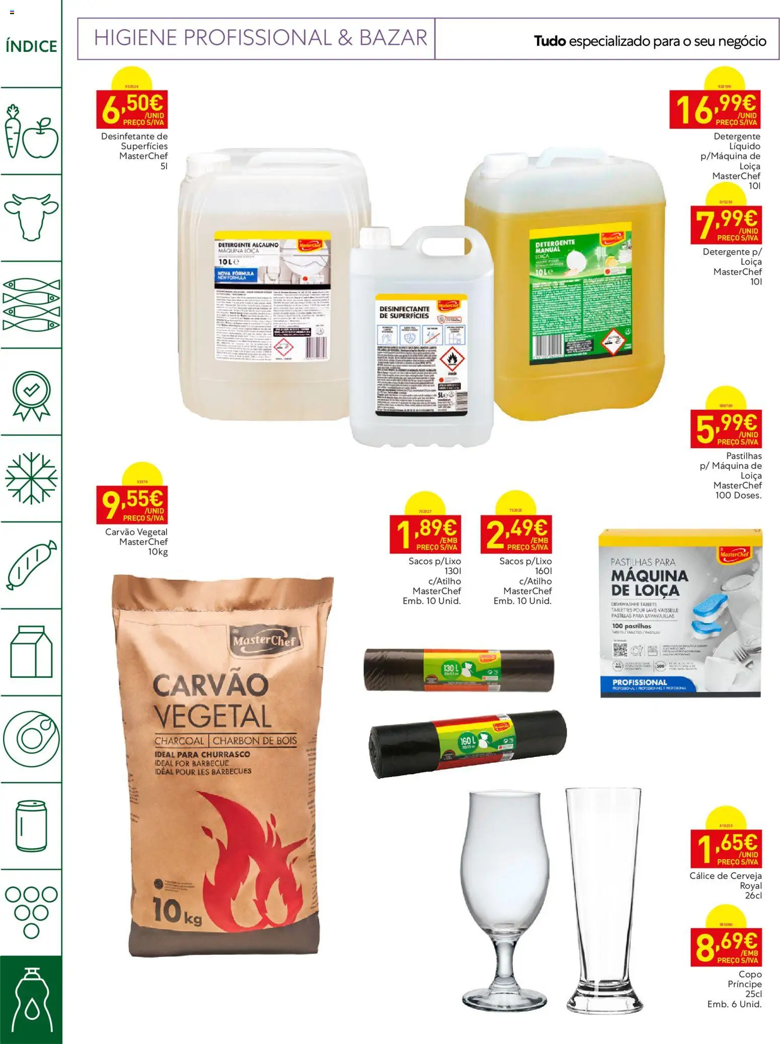 Recheio Horeca Madeira │ válido de 16.06.2026 | Página: 28 | Produtos: Detergente, Carvão vegetal, Cerveja