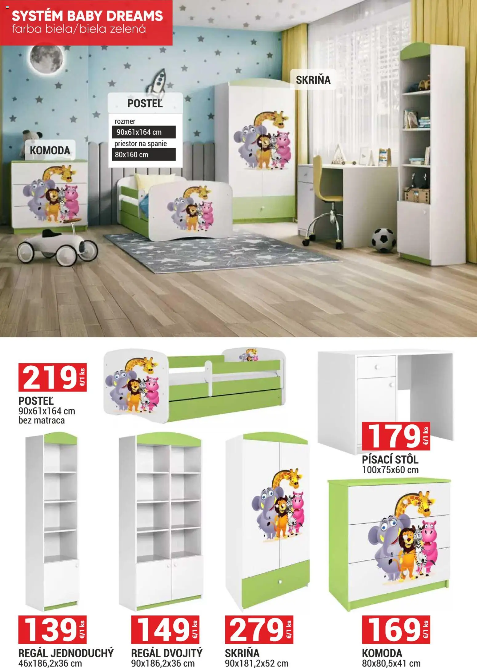 Nové Merkury Market akcie – leták je platný od 01.08.2026 | Strana: 5 | Produkty: Posteľ, Regál, Skriňa, Stôl