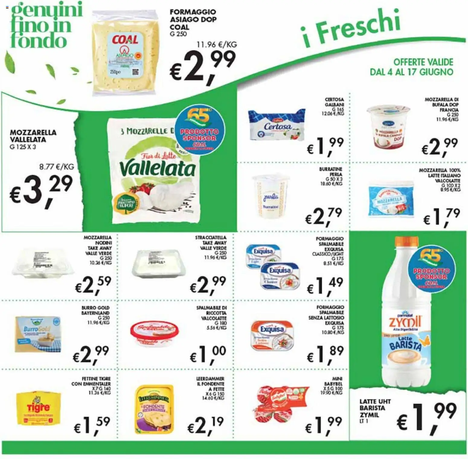 Volantino Coal del 04.06.2026 | Pagina: 10 | Prodotti: Latte, Formaggio, Burro, Stracciatella
