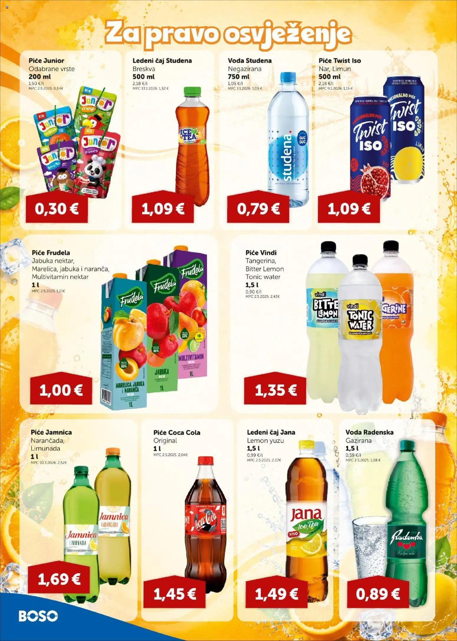 Boso katalog | vrijedi od 16.07.2026 | Stranica: 10 | Proizvodi: Čaj, Jamnica, Voda, Breskva
