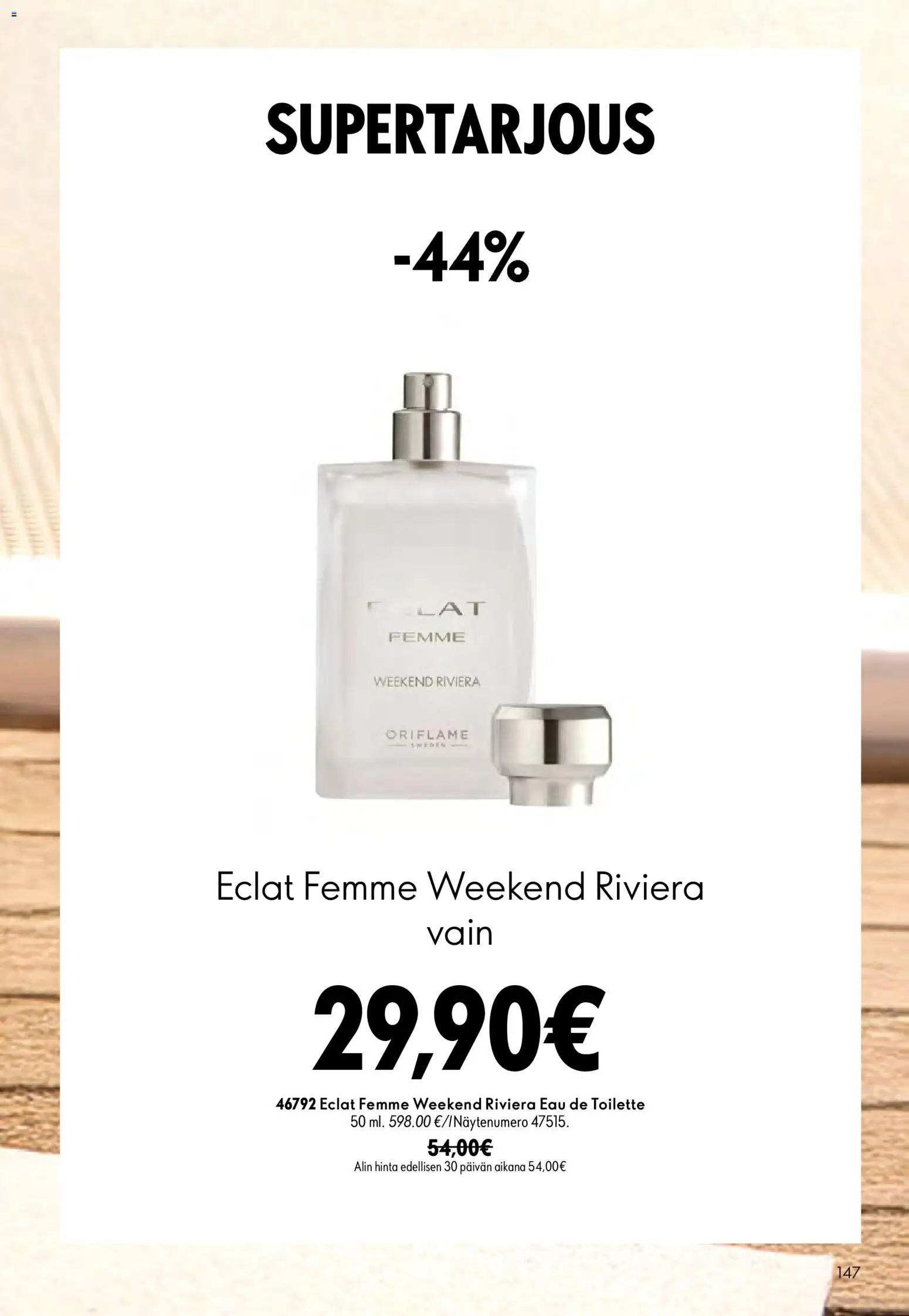 Oriflame tarjoukset – voimassa 16/09/2026 alkaen | Sivu: 147 | Tuotteet: Eau de toilette