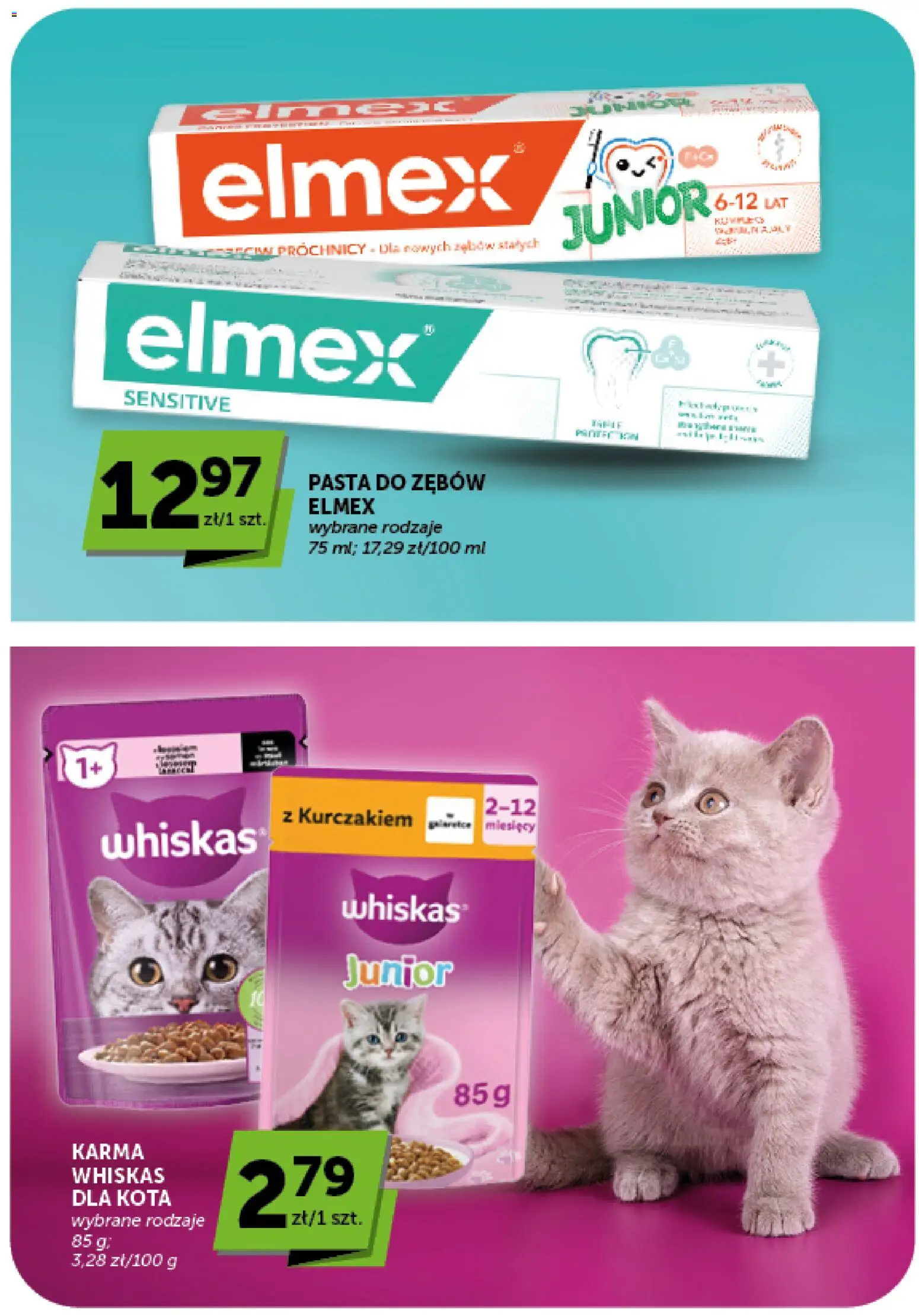 Groszek gazetka od 13.08.2026 | Strona: 41 | Produkty: Karma Whiskas, Pasta, Pasta do zębów, Karma