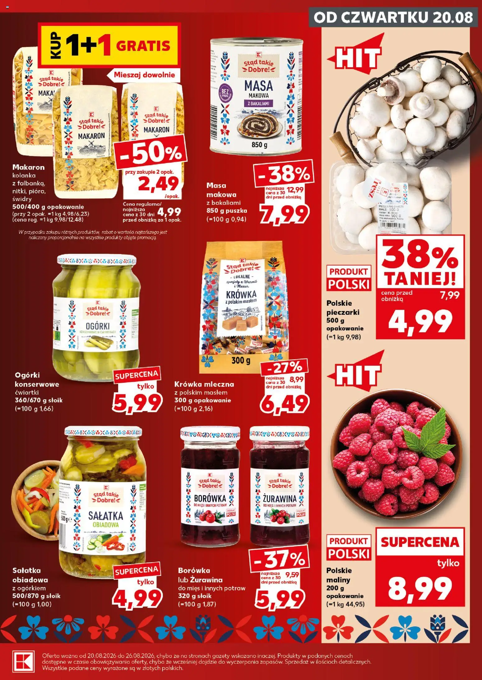 Kaufland Polsko leták - Mocny start od 24.08.2026 | Strana: 13 | Produkty: Maliny
