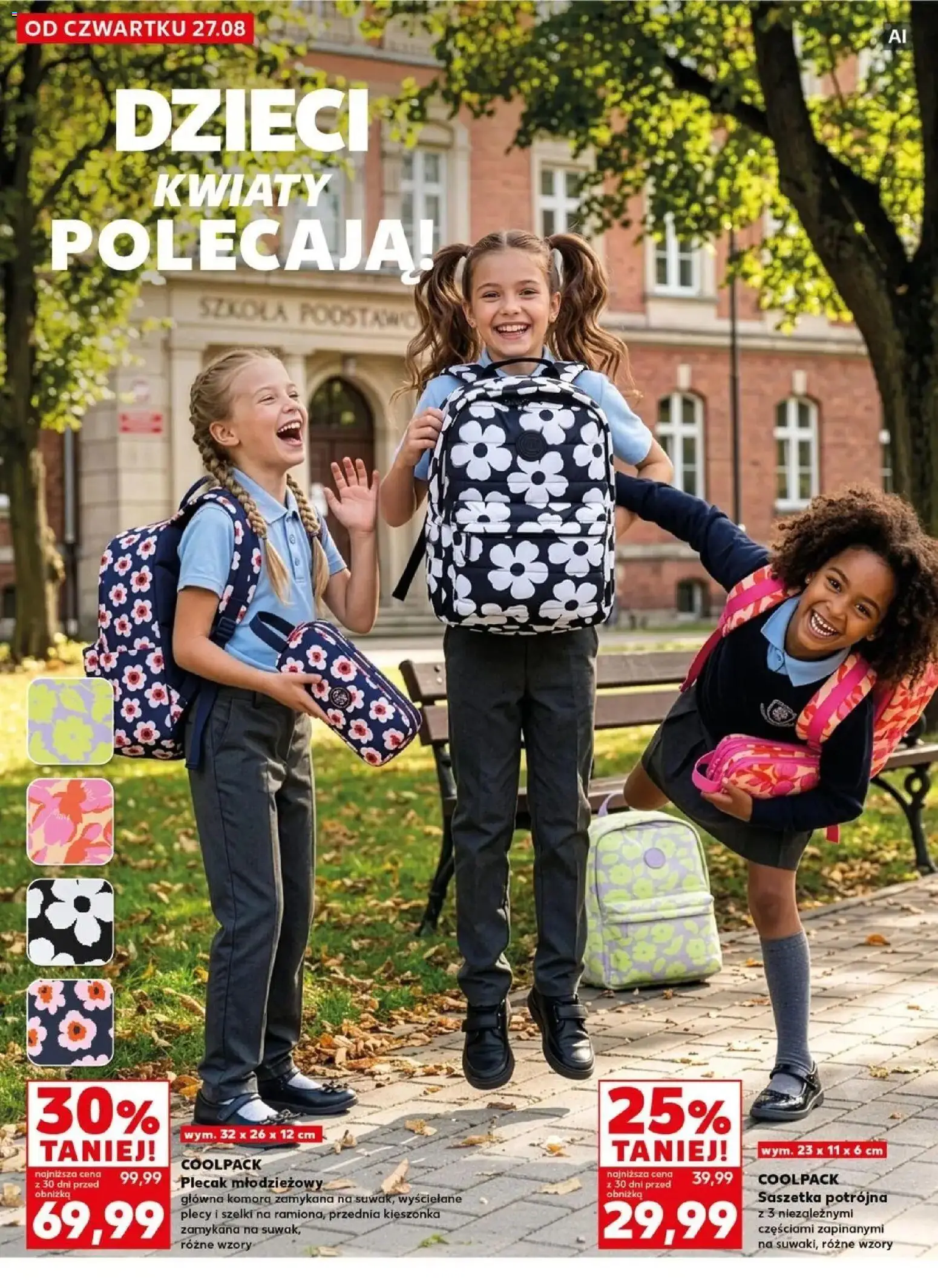 Kaufland Kaufland Wszystko do szkoły od 31.08.2026 - od jutra PDF | Strona: 40 | Produkty: Plecak, Kwiaty