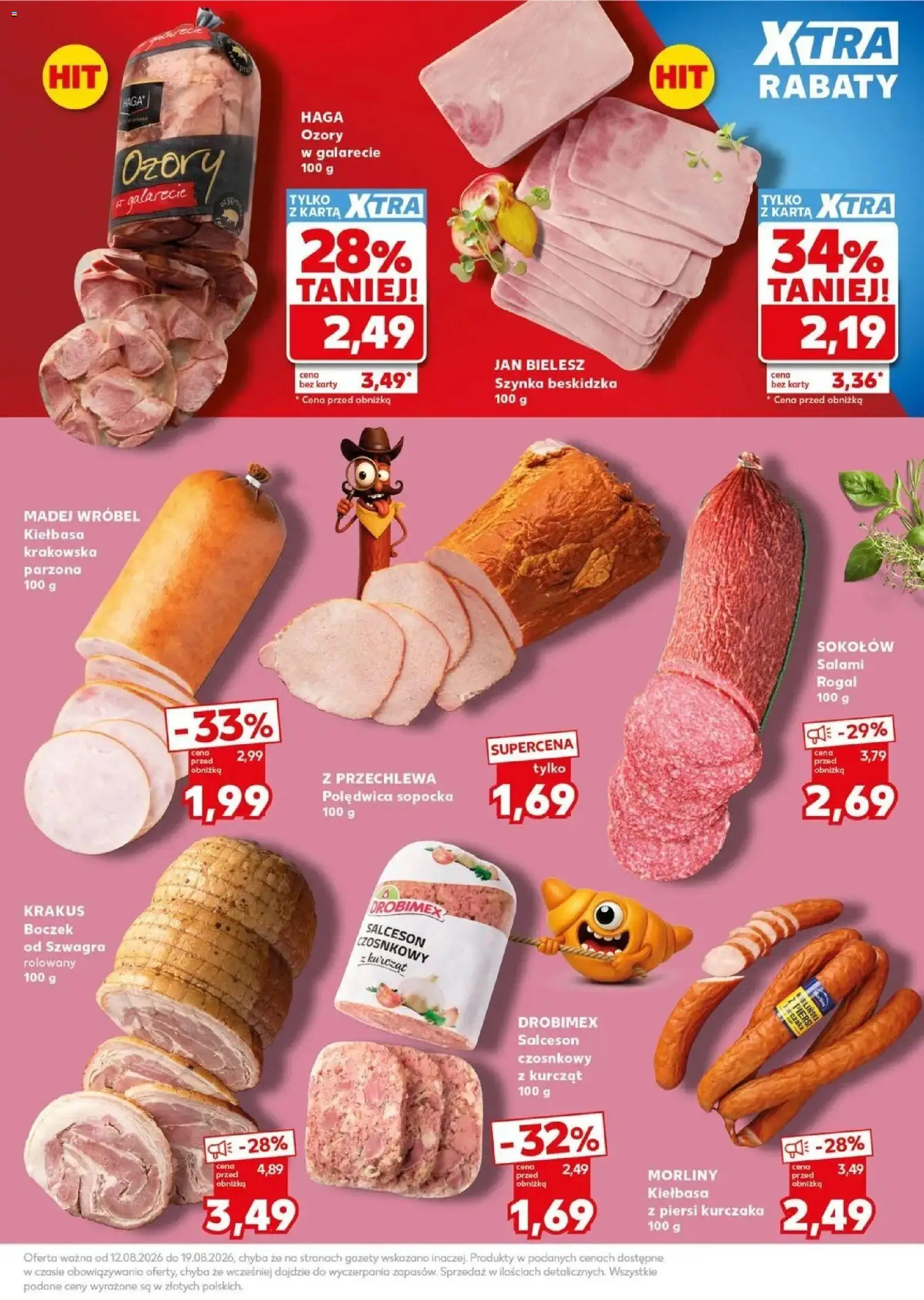 Kaufland gazetka - Mocny start od 17.08.2026 - od jutra PDF | Strona: 15 | Produkty: Karta, Polędwica sopocka, Szynka, Salami