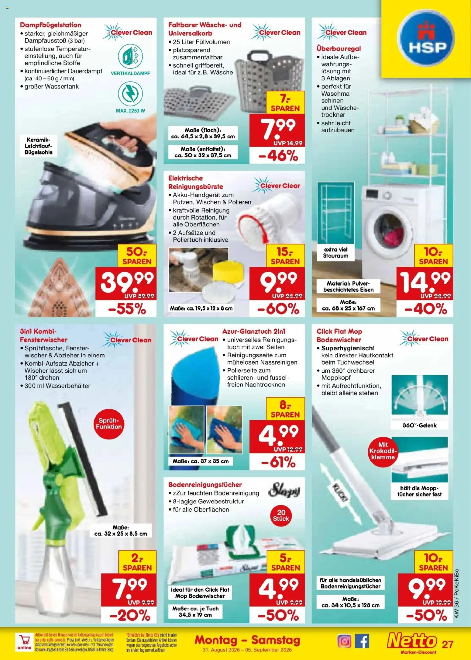 Netto Marken-Discount Prospekt Kruft – gültig ab 31.08.2026 | Seite: 37 | Produkte: Trockner