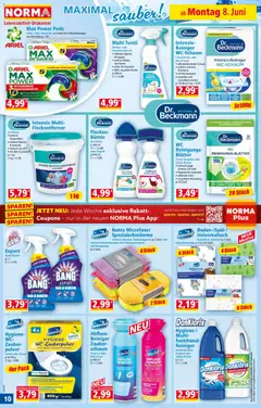 Norma Flugblatt ab 08.06.2026 gültig | Seite: 10 | Produkte: Dusche, Teppich, Parfüm, Fleckenentferner