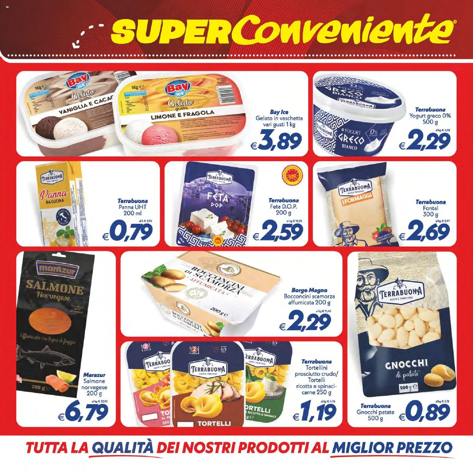 Volantino SuperConveniente del 14/07/2026 | Pagina: 8 | Prodotti: Gelato, Prosciutto, Gnocchi, Tortelli
