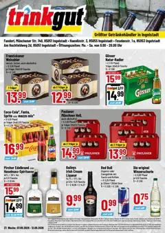 Trinkgut Prospekt Ingolstadt ab 07.09.2026 gültig