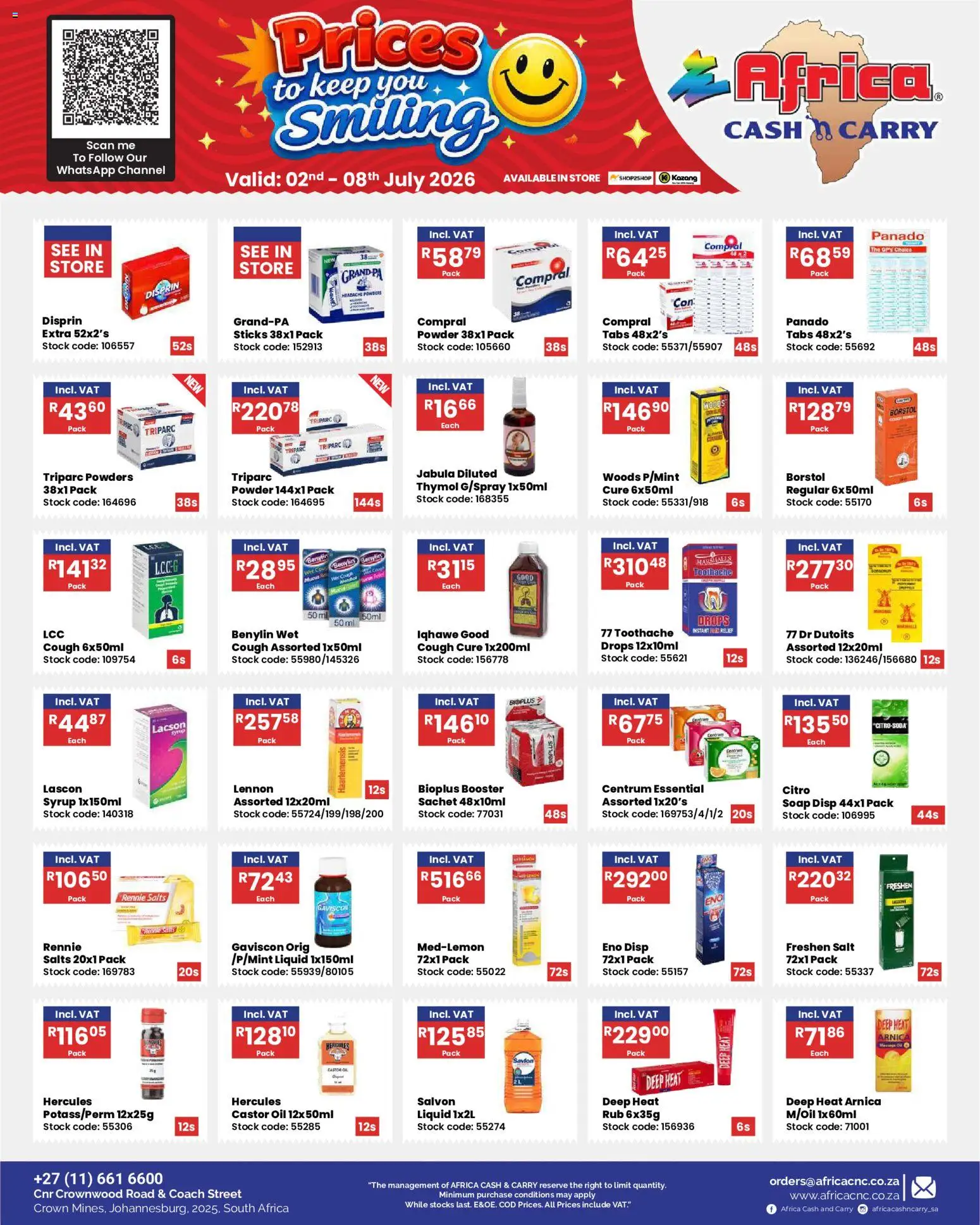New Africa Cash & Carry catalogue – valid from 02/07/2026 | Page: 10 | Products: Oil, Powder, Stock, Salt