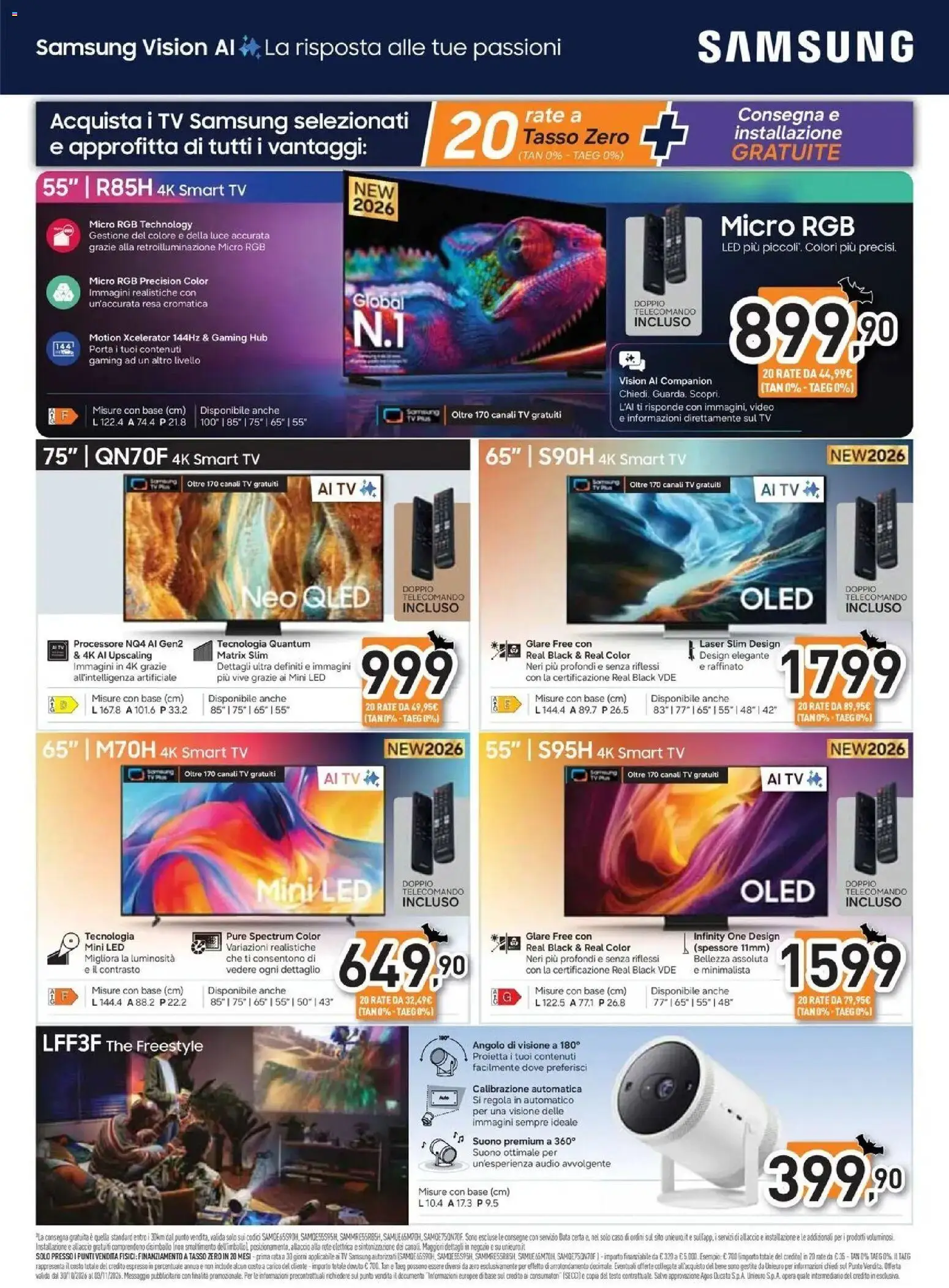 Nuovo Unieuro - Halloween da Unieuro! dal 30/10/2026 > offerte anteprima 🛍️ | Pagina: 8 | Prodotti: smart TV, The, Audio, Samsung