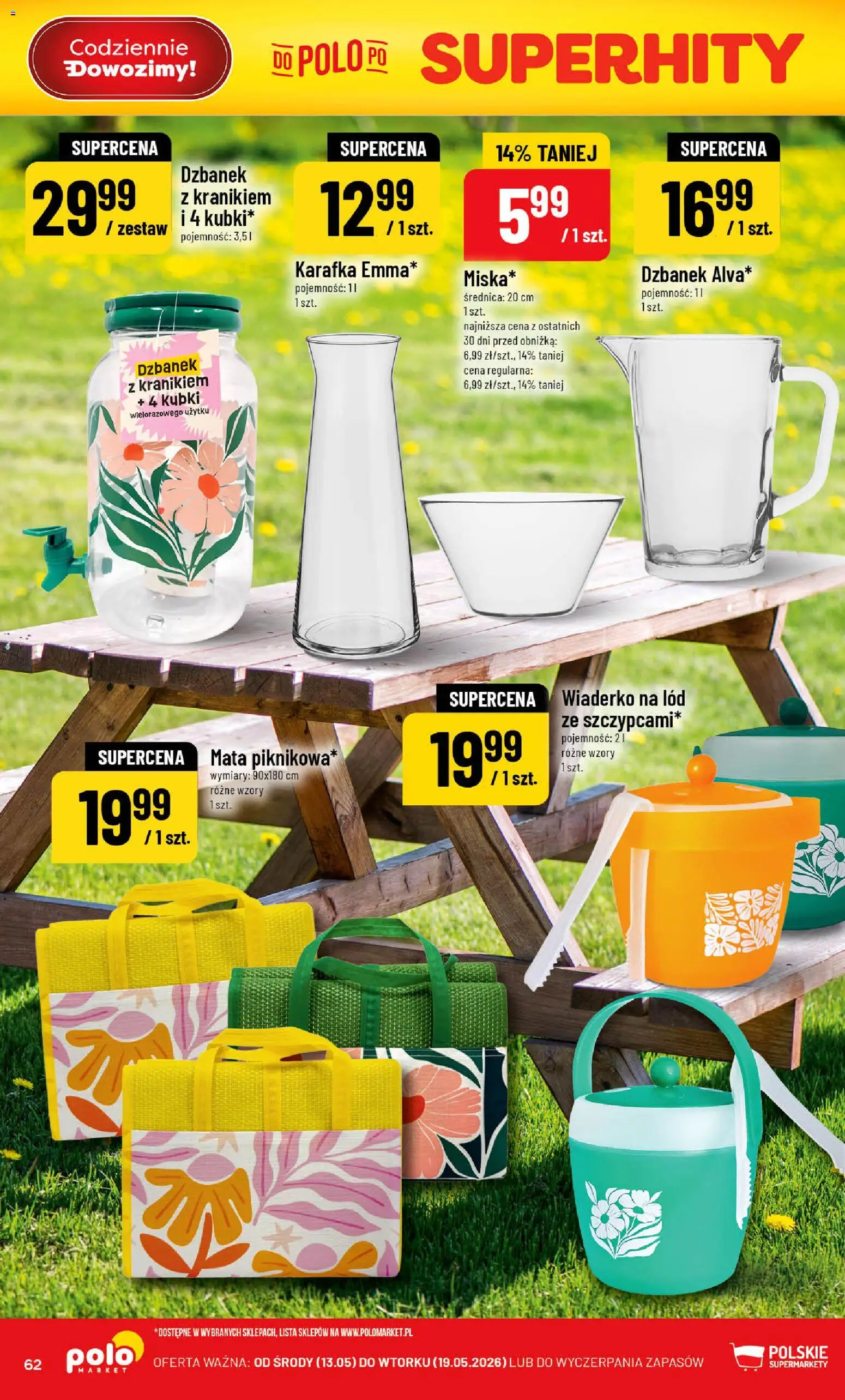 POLOmarket gazetka od 13.05.2026 | Strona: 62 | Produkty: Dzbanek