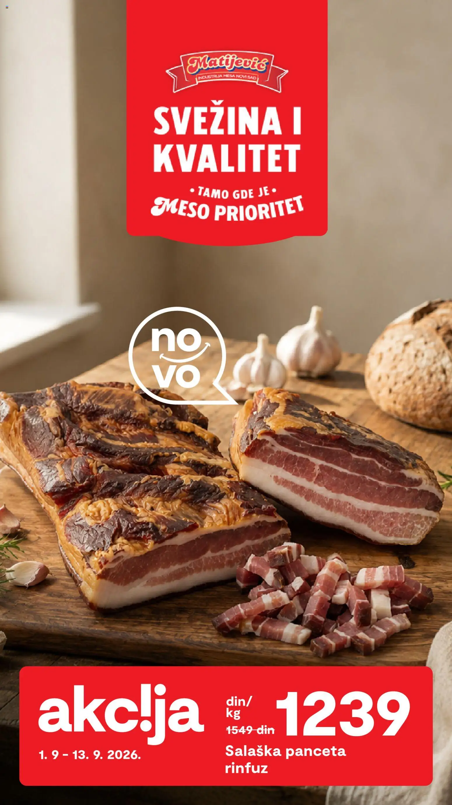 Matijevic katalog - važi od 01.09.2026 | Strana: 8 | Proizvode: Panceta, Meso