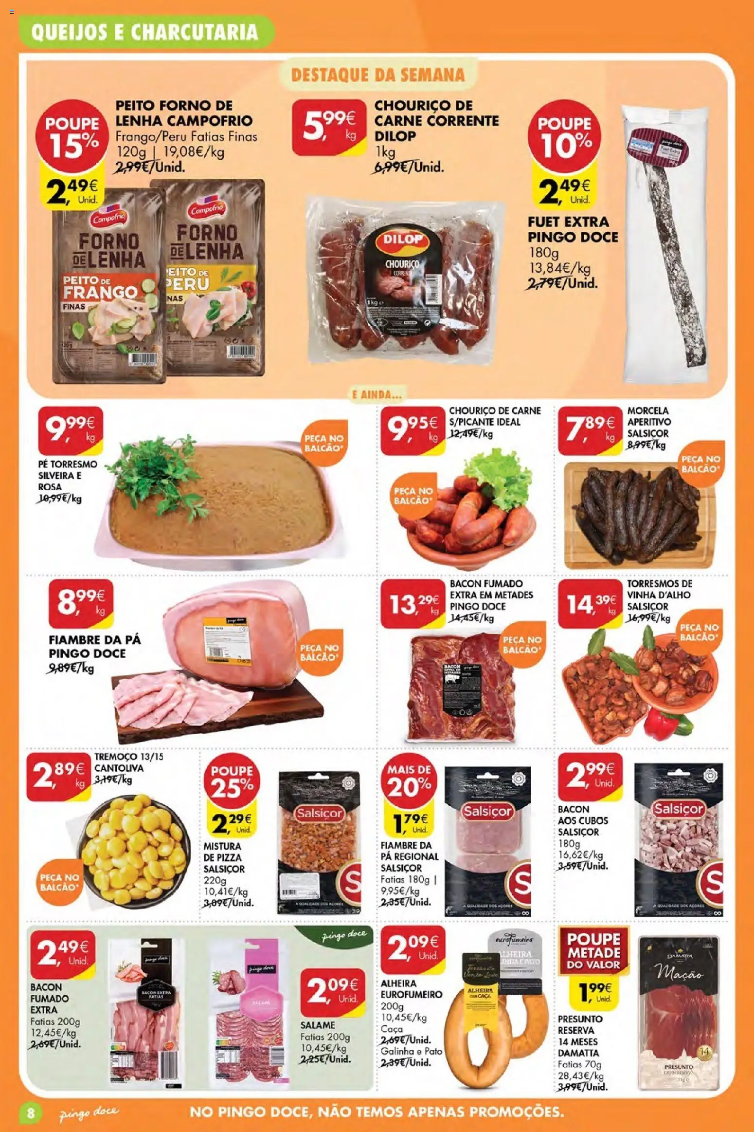 Pingo Doce Poupe Esta Semana Açores │ válido de 28.05.2026 | Página: 8 | Produtos: Frango, Presunto, Chouriço, Carne