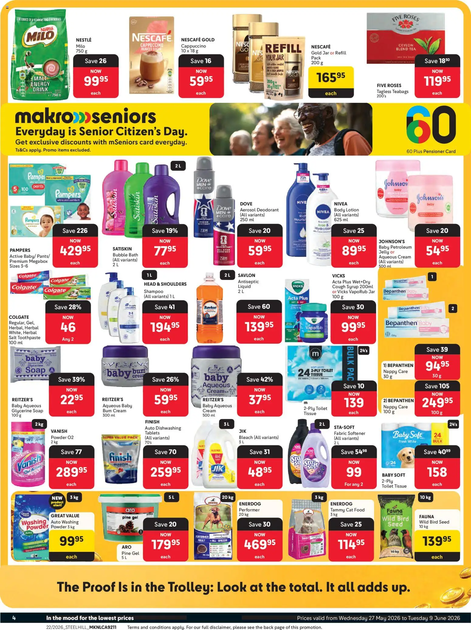 New Makro catalogue – valid from 27.05.2026 | Page: 4 | Products: Toilet, Vitamins, Powder, Tea