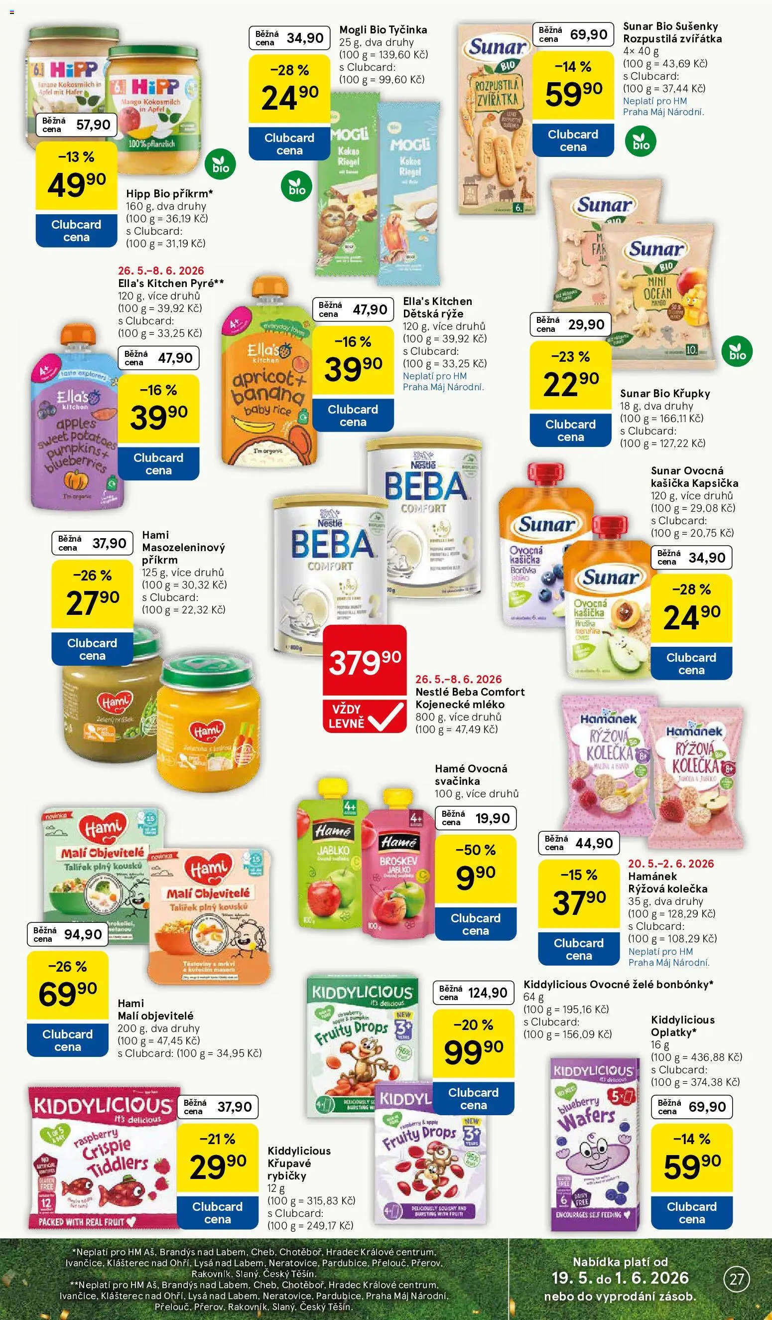 Tesco leták - Hypermarket od 27.05.2026 | Strana: 27 | Produkty: Rýže, Kojenecké mléko, Hipp, Hami