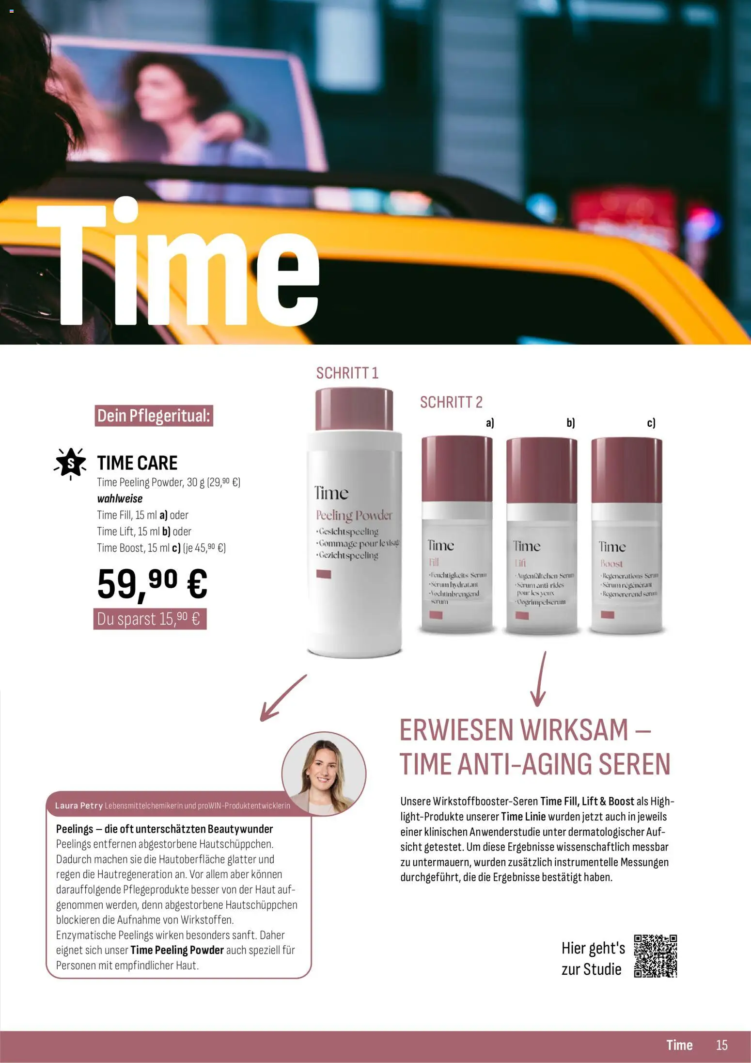 Katalog ProWin New Wellness April / September 2026 – gültig ab 01.04.2026 | Seite: 15 | Produkte: Peeling, Serum