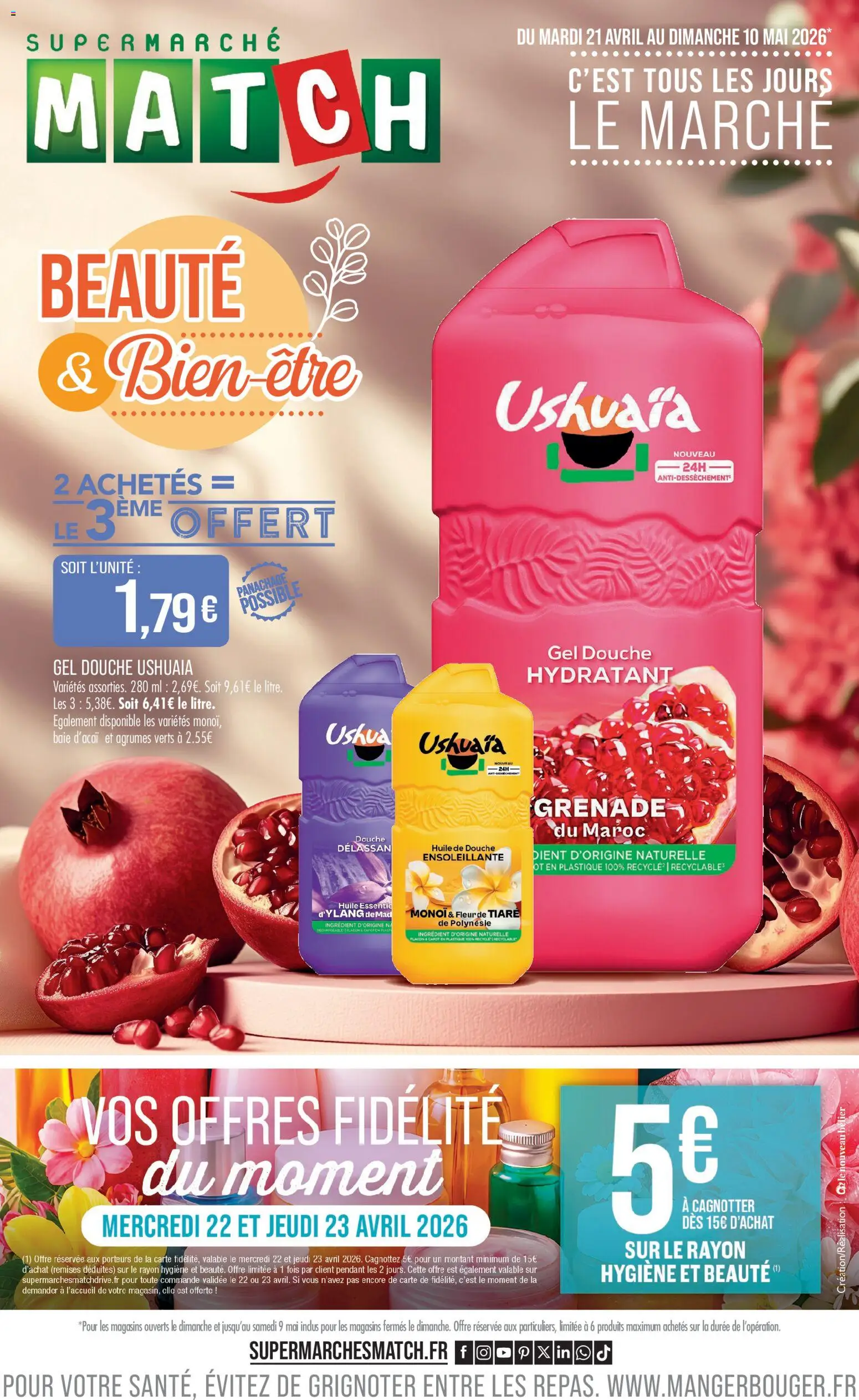 {H1} | Page: 1 | Produits: Gel douche, Douche, Huile