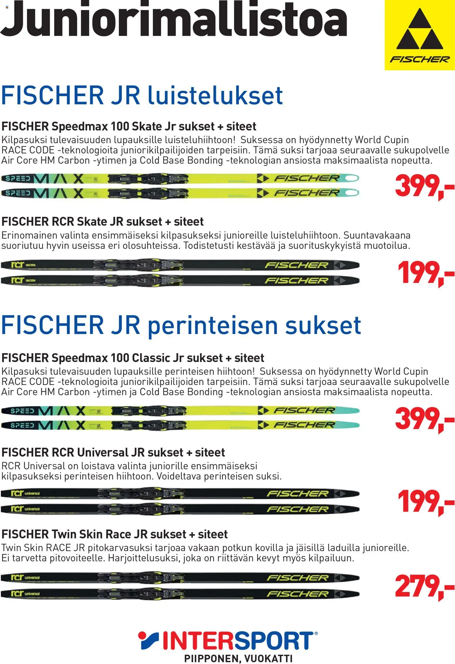 Intersport Maastohiihtokuvasto Vuokatti – voimassa 12/10/2026 alkaen | Sivu: 14 | Tuotteet: Siteet