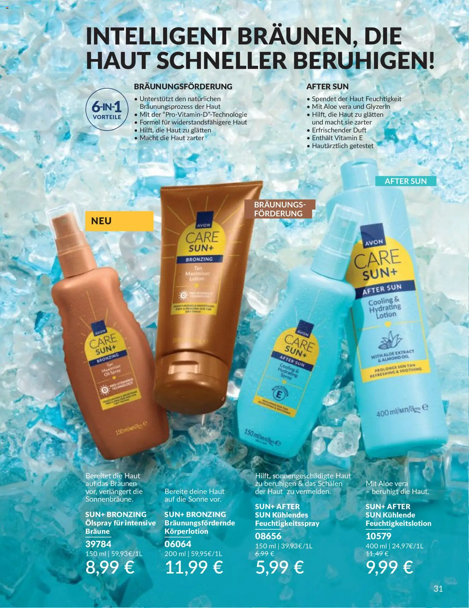 AVON Katalog Juni 2026 – gültig ab 01.06.2026 | Seite: 31 | Produkte: Duft, Körperlotion, After Sun