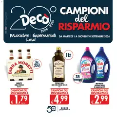 Anteprima del volantino Decò volantino Maxistore, Supermercati, Local Sicilia valido a partire dal 01/09/2026