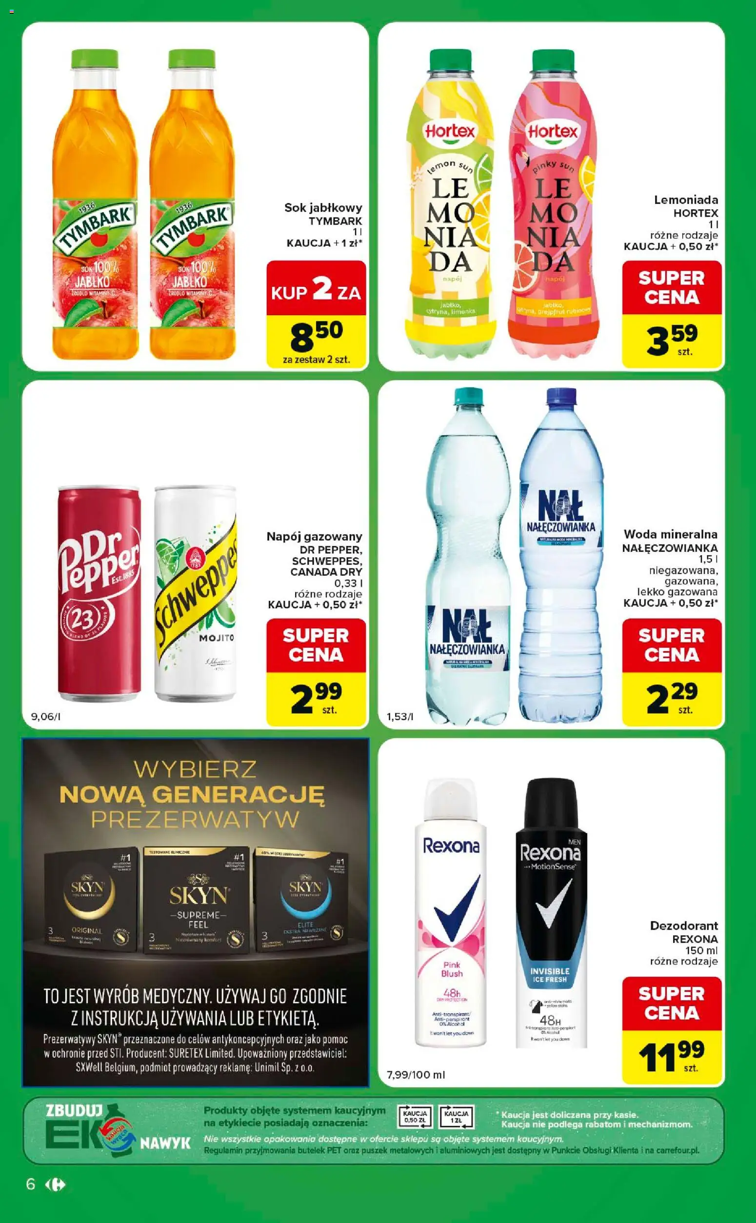 Carrefour gazetka - Express od 07.07.2026 | Strona: 6 | Produkty: Sok, Dezodorant, Grejpfrut, Woda