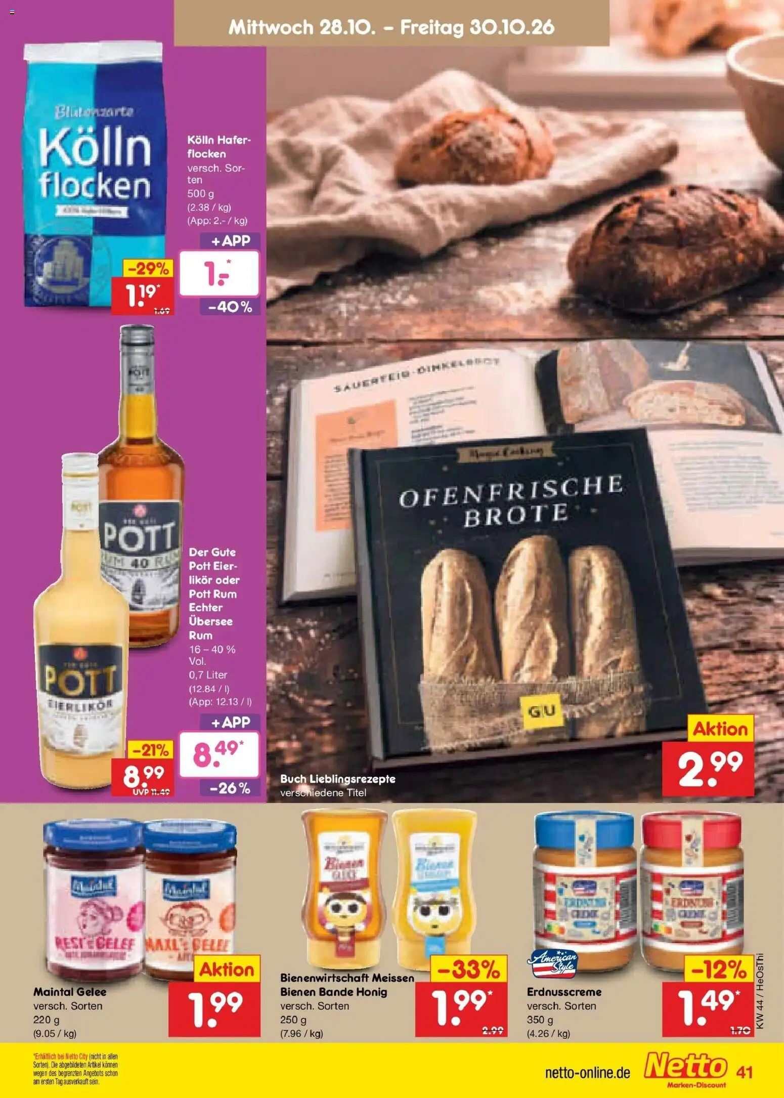 Netto Marken-Discount Prospekt Rostock – gültig ab 26.10.2026 | Seite: 59 | Produkte: Kolln, Likör, Rum, Flocken