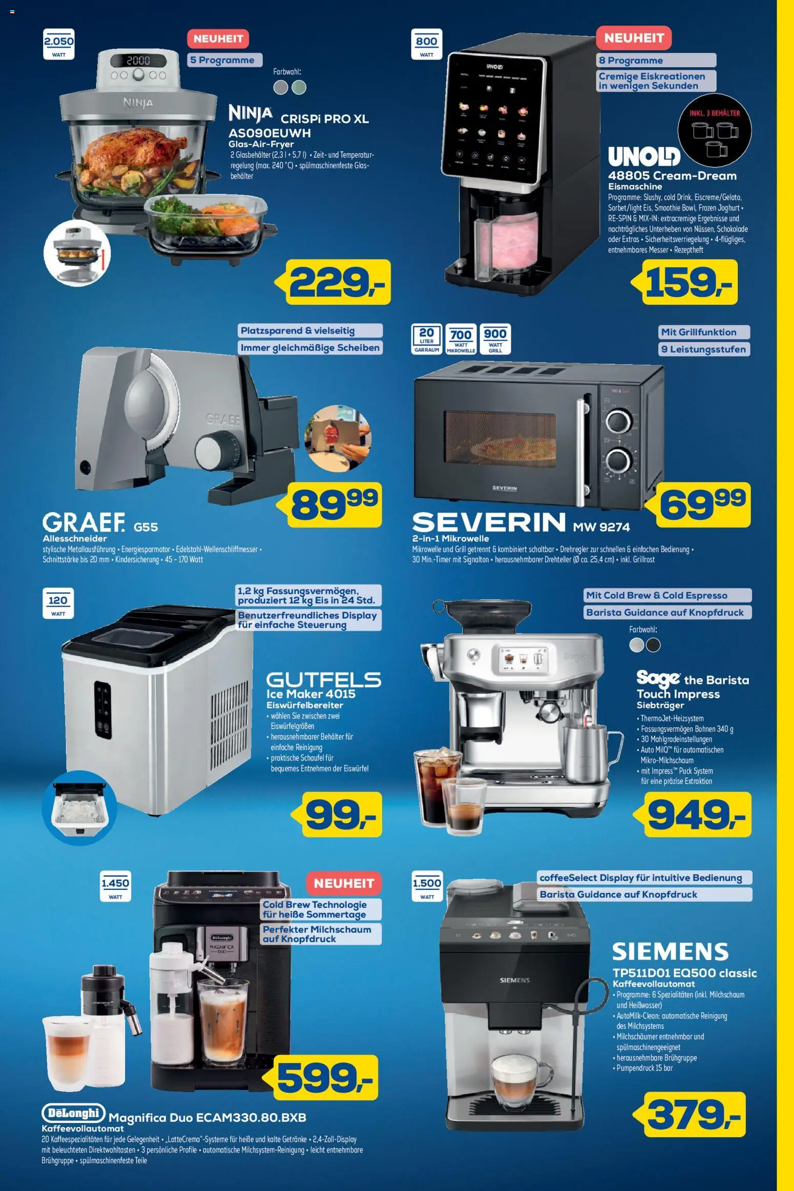 Euronics  Aktueller Prospekt – gültig ab 24.06.2026 | Seite: 5 | Produkte: Mikrowelle, Schokolade, Kaffeevollautomat, Eis